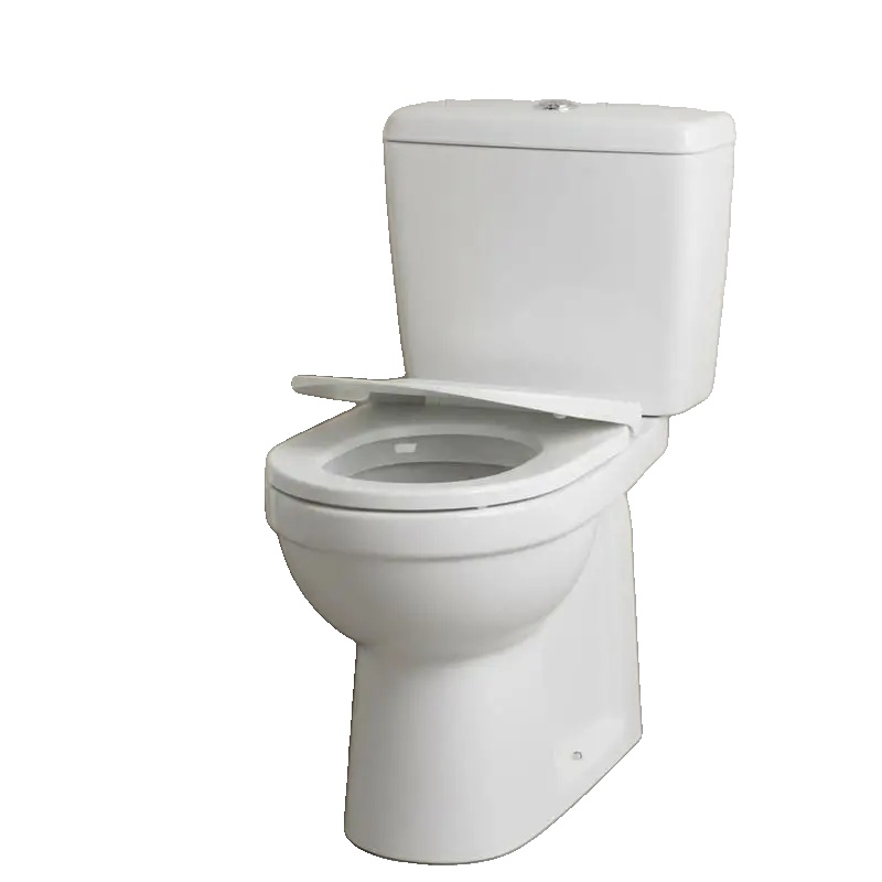 Toilettensitzabdeckung, Sanft Schließender Mechanismus, Leicht Zu Reinigen, Weiss