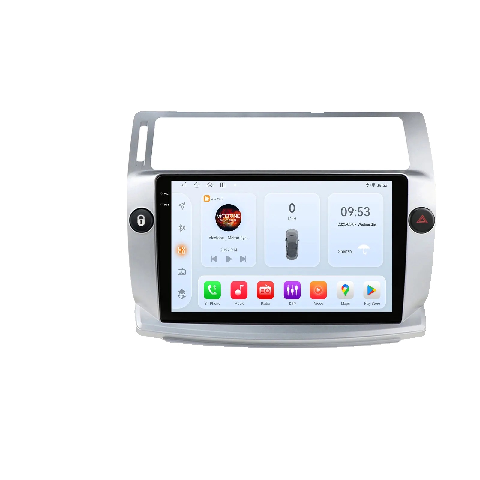 Autoradio, Multimedia-player, Smartphone-kompatibilität, Kompatibel Mit Citroen C4/c-triomphe/c-quatre 2004 - 2009, Qs4-4g 8core-4g 32g