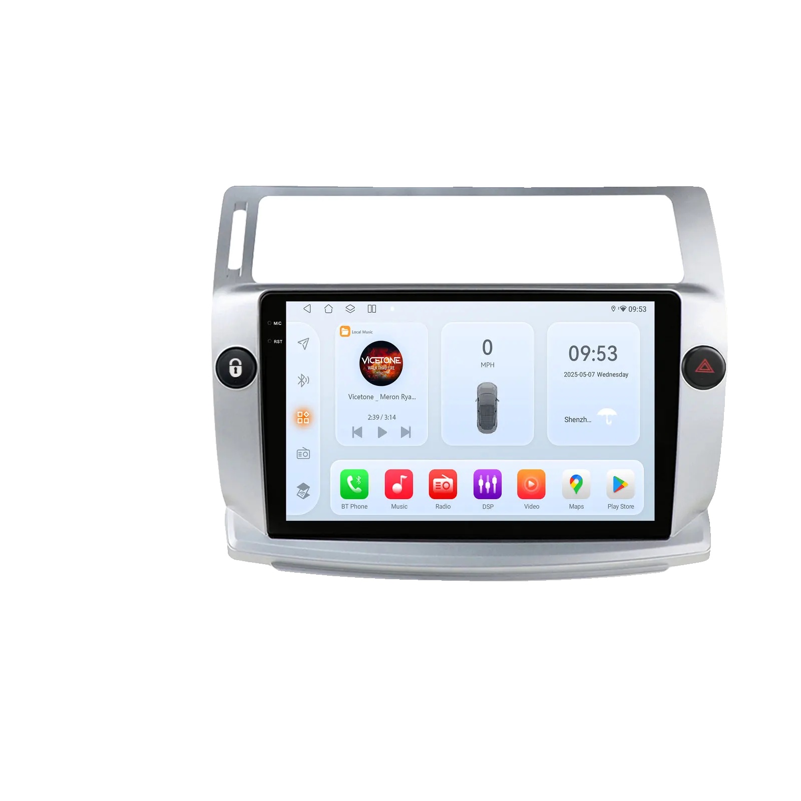 Autoradio, Multimedia-player, Smartphone-kompatibilität, Kompatibel Mit Citroen C4/c-triomphe/c-quatre 2004 - 2009, Qs4 Ahd2 Ki