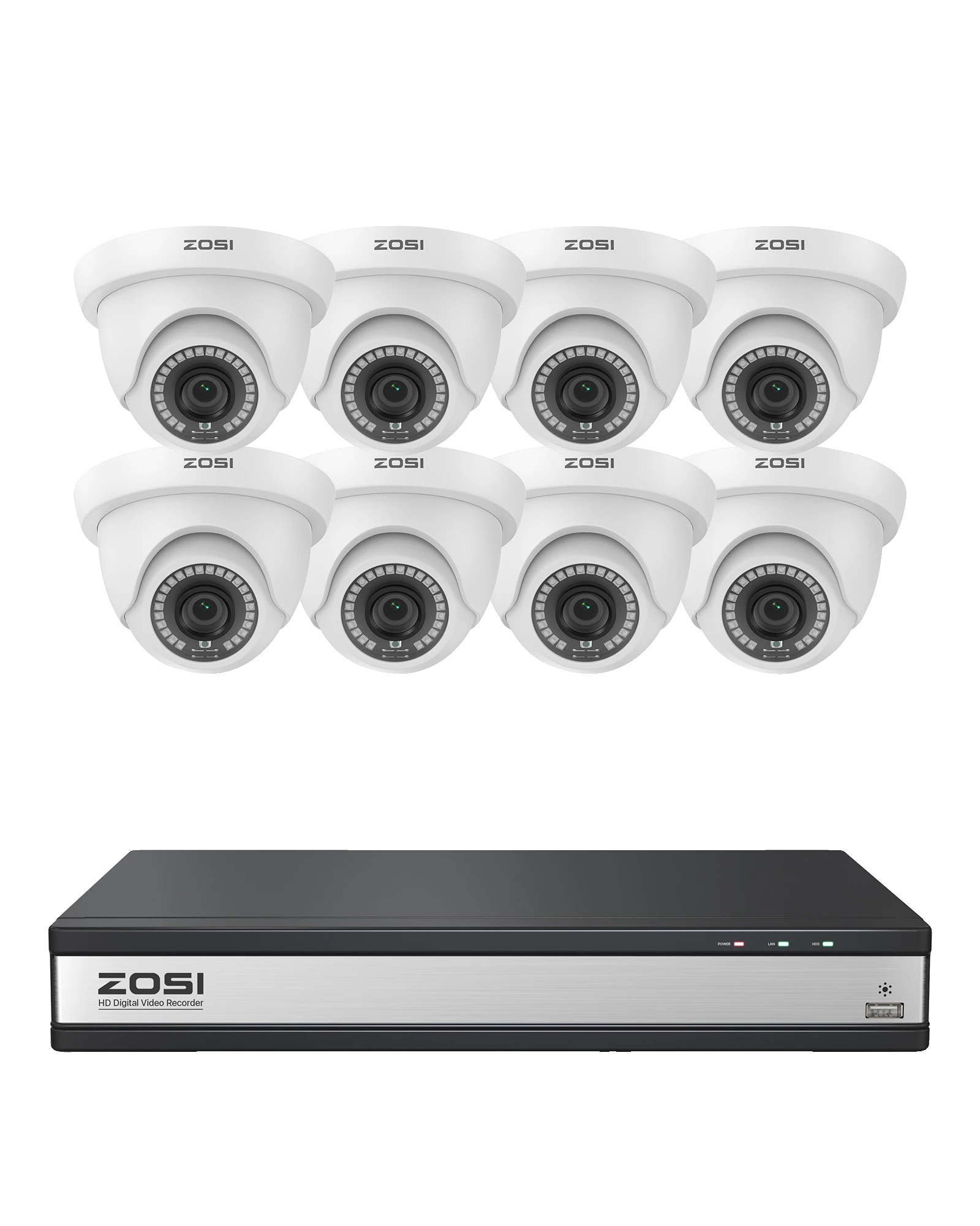 Sicherheitskamerasystem, Ki-erkennung, 1080p Klarheit, 16ch Dvr 8 Kameras, Keine