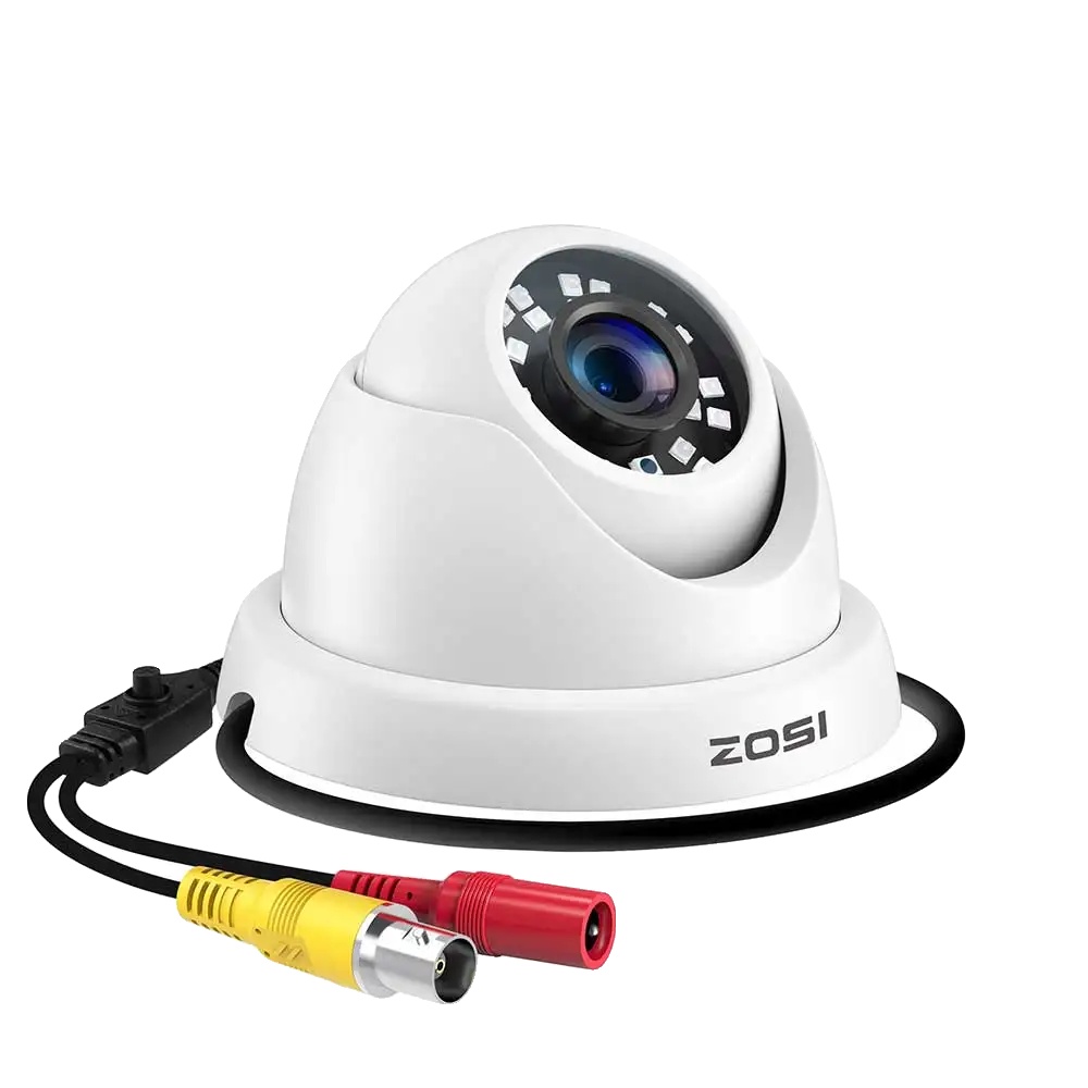 Cctv-sicherheitskamera, 1080p Hd, Wetterfestes Design, 4-in-1 Weiß