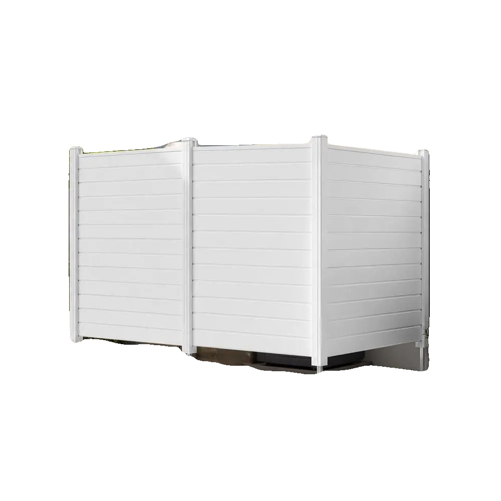 Gartenzaun, Langlebiges Pvc Und Verzinktes Metall, Einfache Installation, Weiss