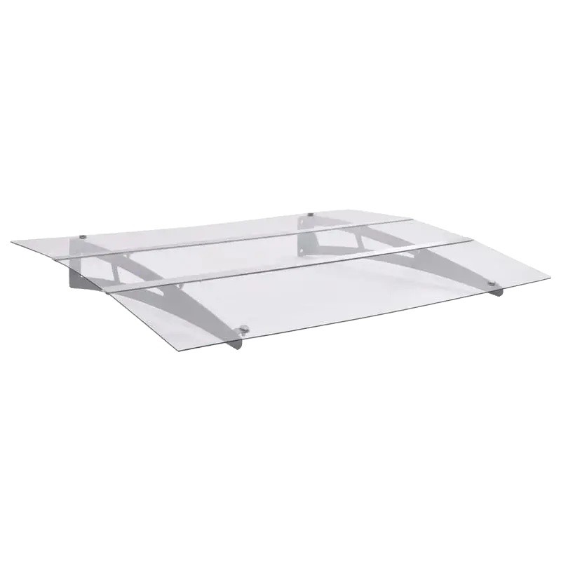 Türvordach, Polycarbonatmaterial, Modernes Design, Weiss