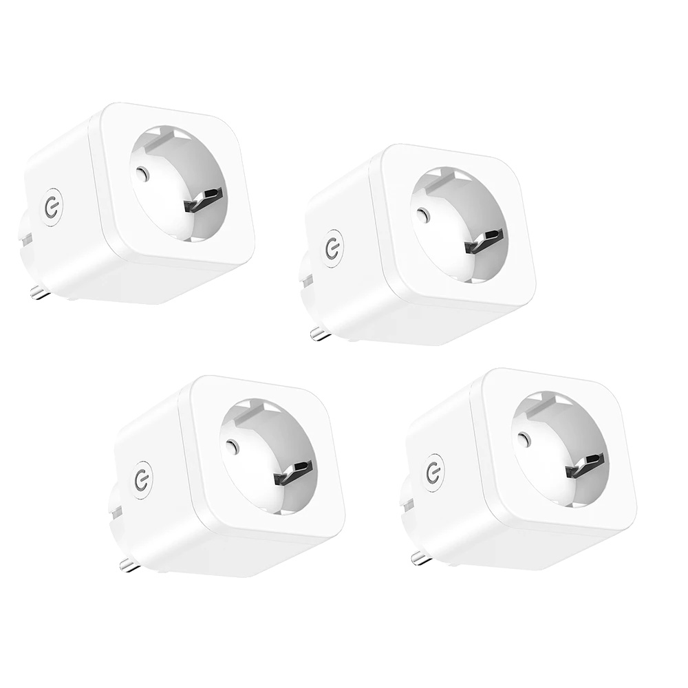 Smart Plug, Energieüberwachung, Wlan-kompatibel, Eu-4 Stücke