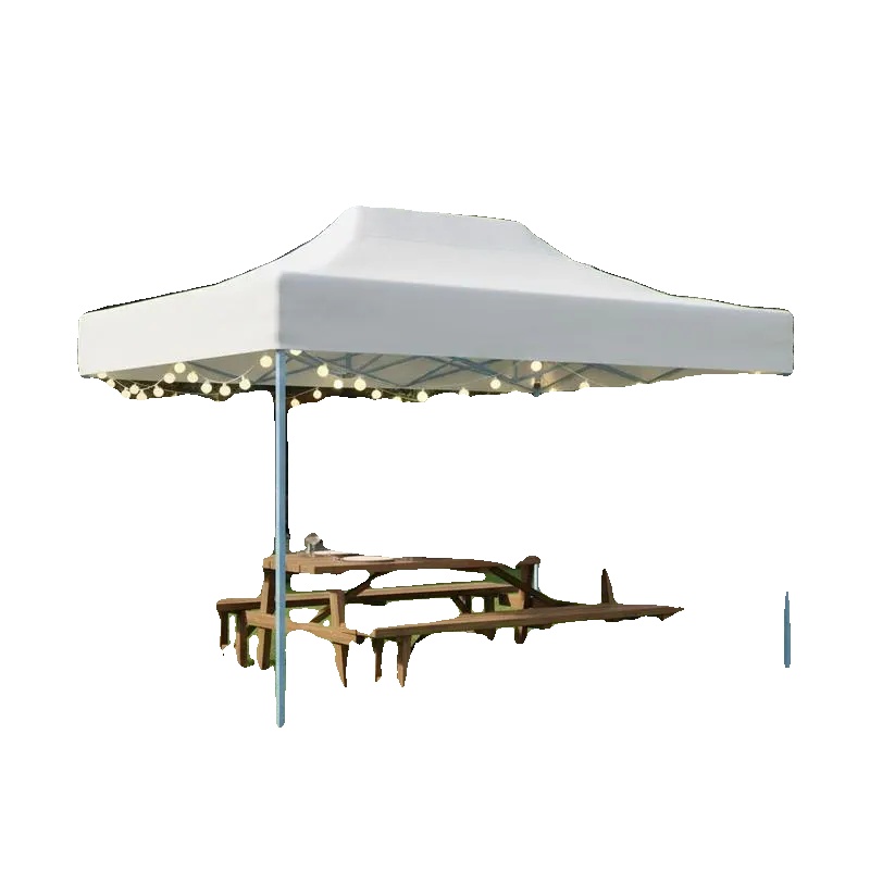 Außenempfangszelt, Wasserdichtes Uv-beständiges Gewebe, 280x410 Cm, Platz Für 5-8 Personen, Langlebiger Stahlrahmen, Einfache Montage
