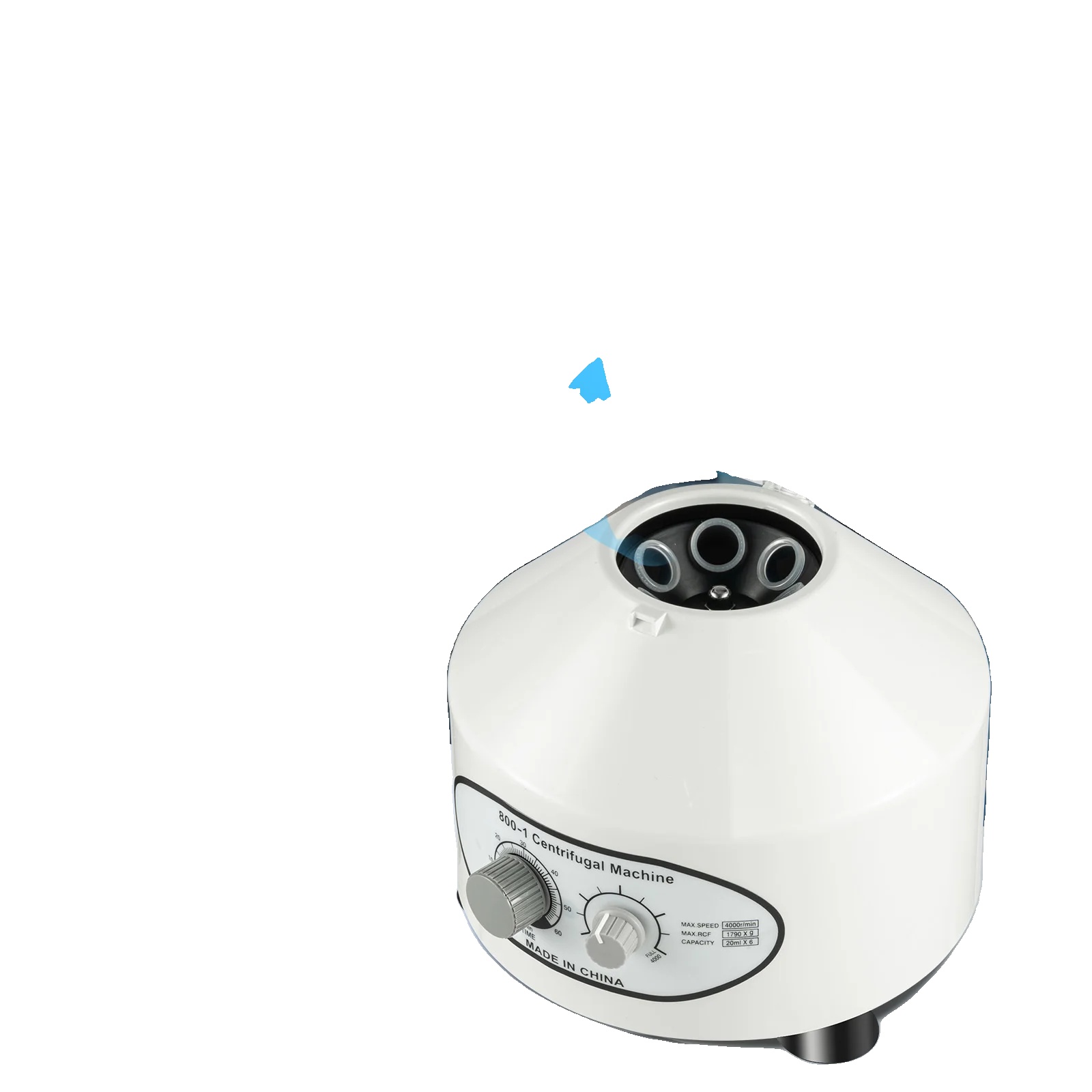800-1 Elektrische Laborzentrifuge, 4000 U/min Geschwindigkeit, 25w Leistung, 6x20ml Kapazität