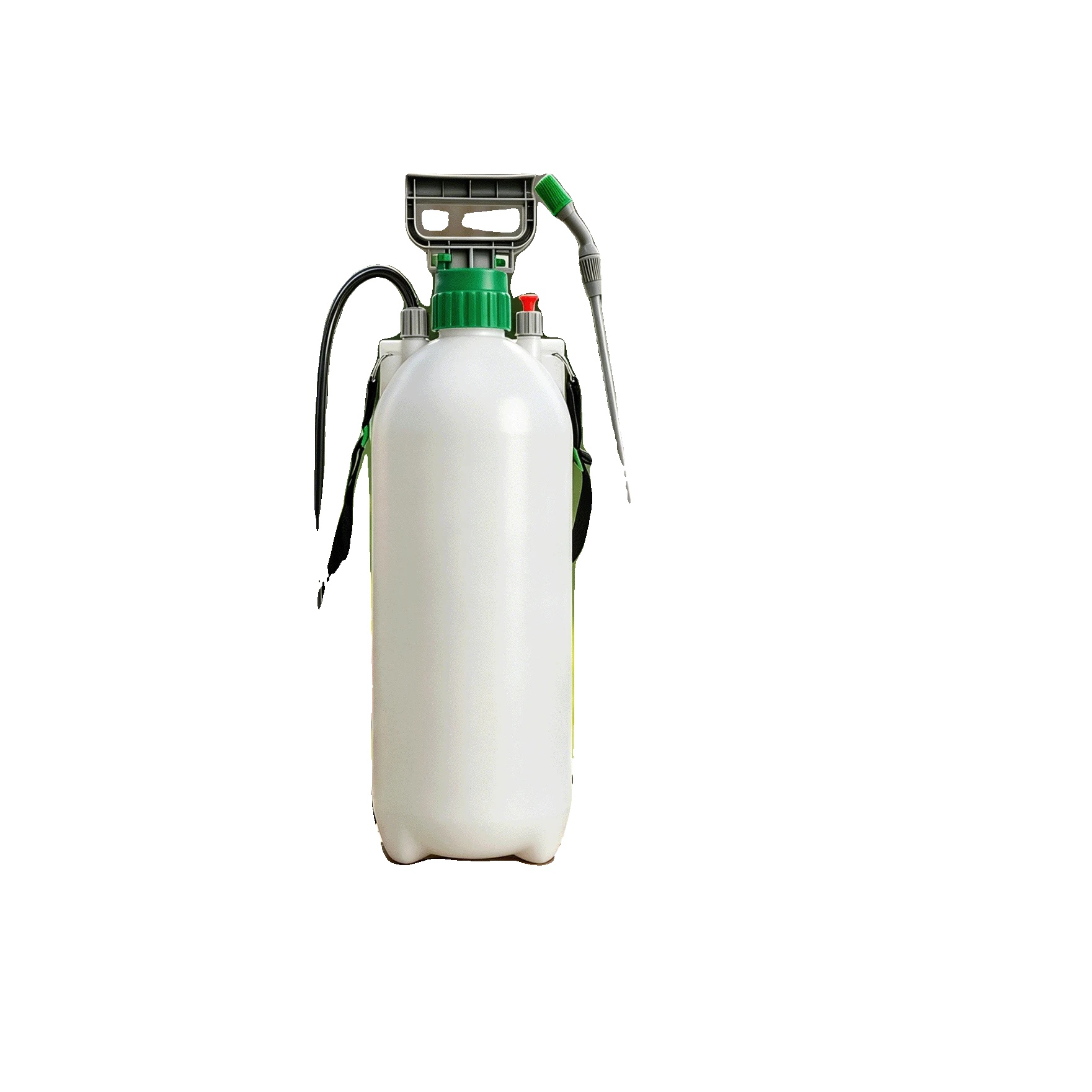 Manueller Druck-gartensprüher, 8l Kapazität, 52cm Rohr, 132cm Schlauch, Rucksackdesign, Integrierte Sicherheitsventil