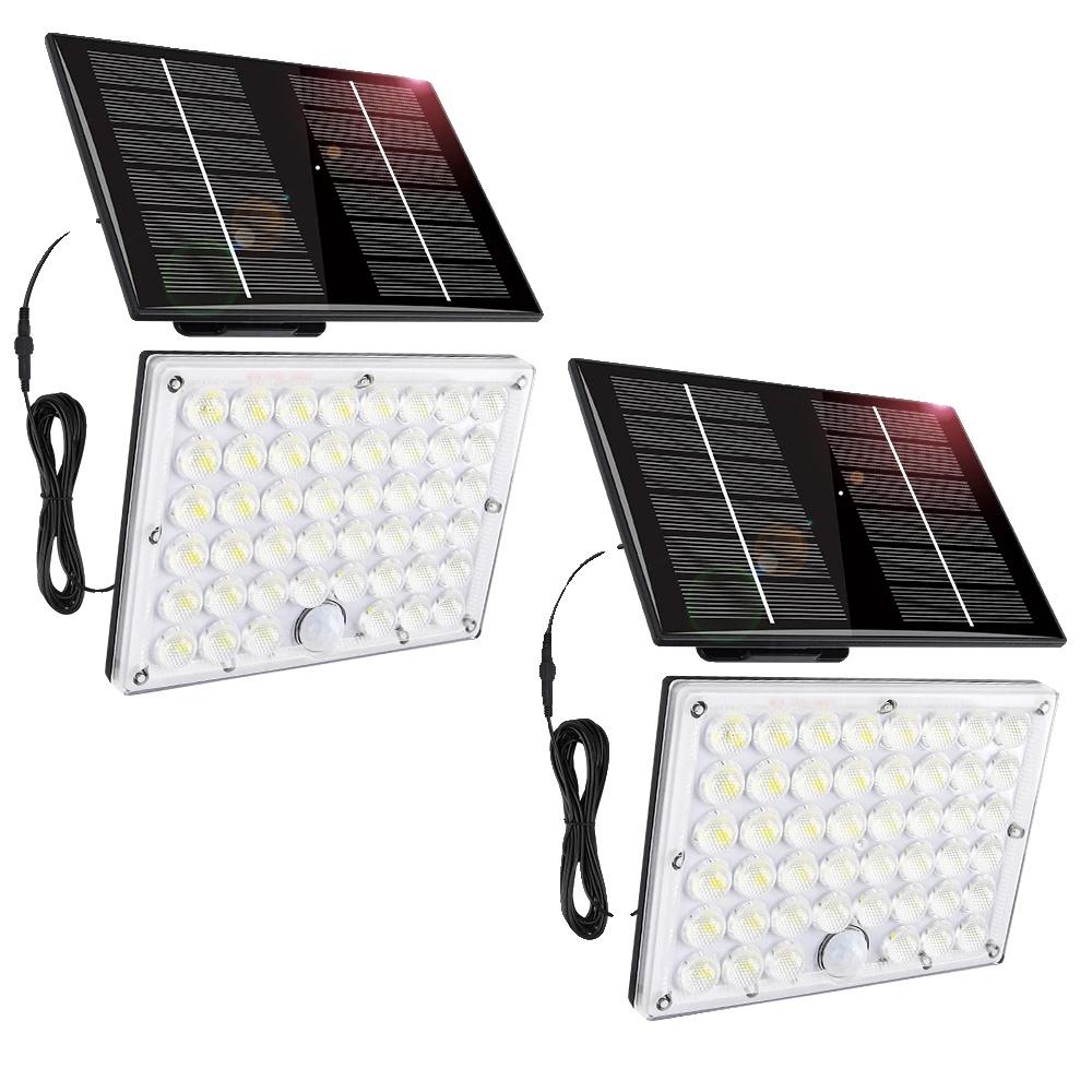 Außen-solar-flutlicht, Bewegungsmelder, Wasserdichtes Design, 2 Pack 184led
