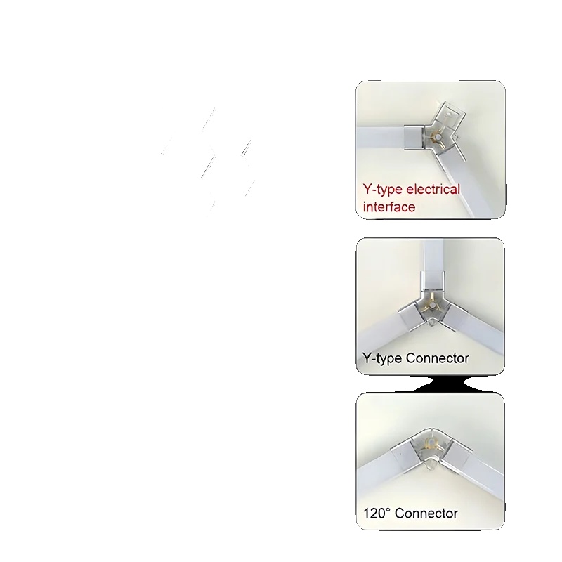 Hexagon Led-deckenleuchte, Hohe Helligkeit, Einfache Installation, He6632