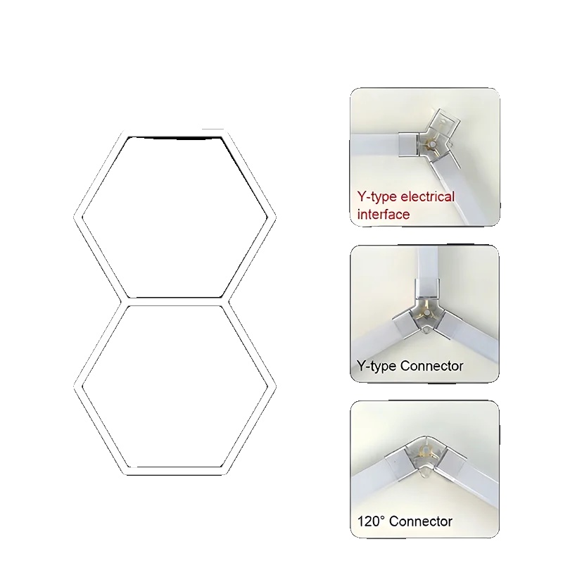 Hexagon Led-deckenleuchte, Hohe Helligkeit, Einfache Installation, He9717