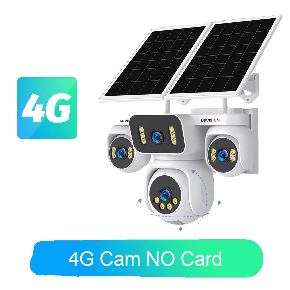 Sicherheitskamera, 12-facher Optischer Zoom, Fernüberwachung, 4g Kamera Ohne Karte
