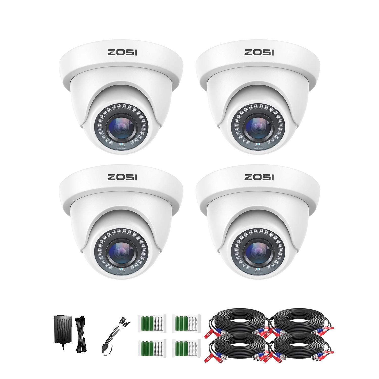 Dome-sicherheitskamera, 1080p Hd-auflösung, Nachtsichtfähigkeit, Weiß, 220v-240v Eu-stecker