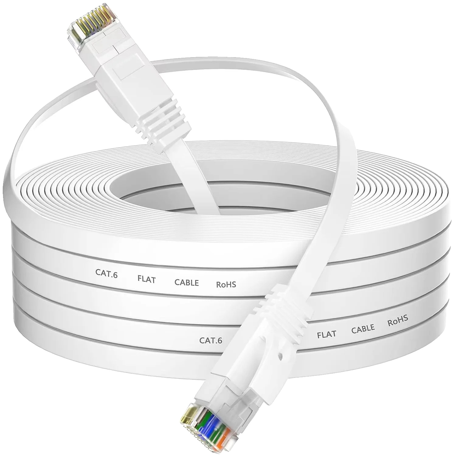 Ethernet-kabel, Cat 6, Hochgeschwindigkeitsleistung, Weiss-c, 3m