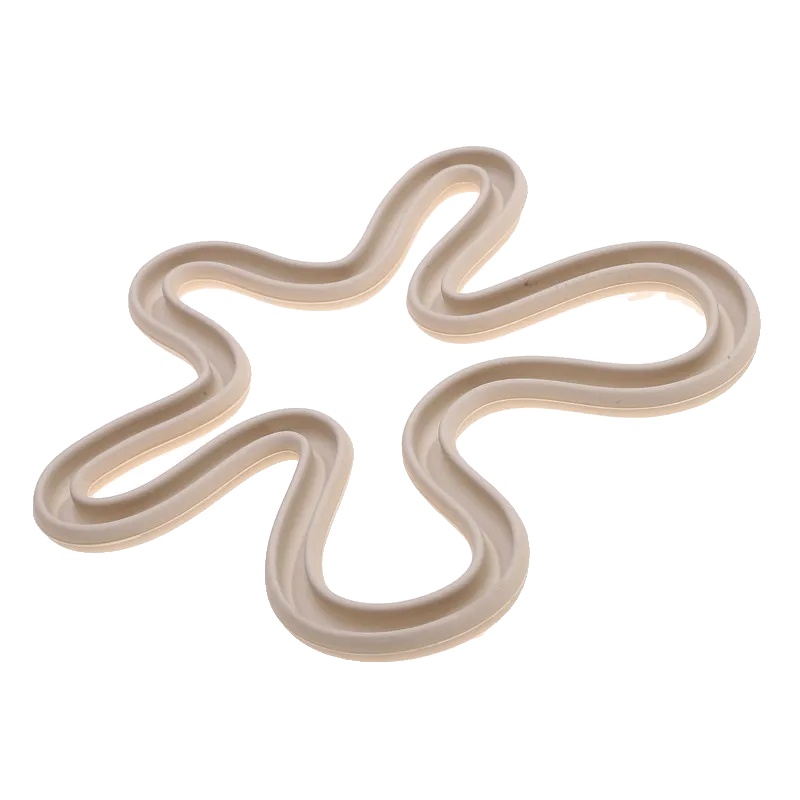 Silikonmatte, Rutschfestes Design, Umweltfreundliches Material, Weiss-a, 16,5x16,5cm-c, 10stk