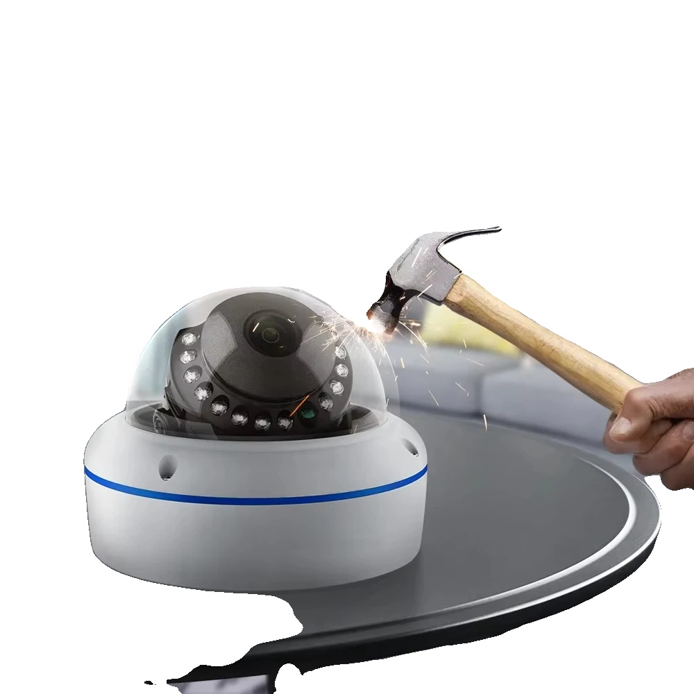 Dome-kamera, 5mp Auflösung, Vandalensichere Konstruktion, Unterstützt Onvif-kompatibilität, Integriertes Audio, H.265-kompression