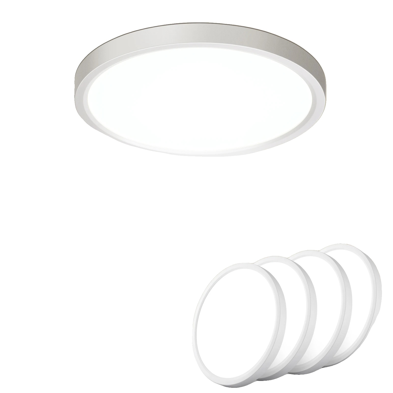 Deckenleuchte, Bewegungssensor, Energieeffizient, 4pcs, Neutral Licht, Weiss, 16-20w