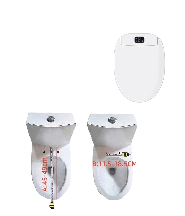 Intelligente Bidet-sitz, Fernbedienung, Sofortheizung, 480mm Kurzer Stil