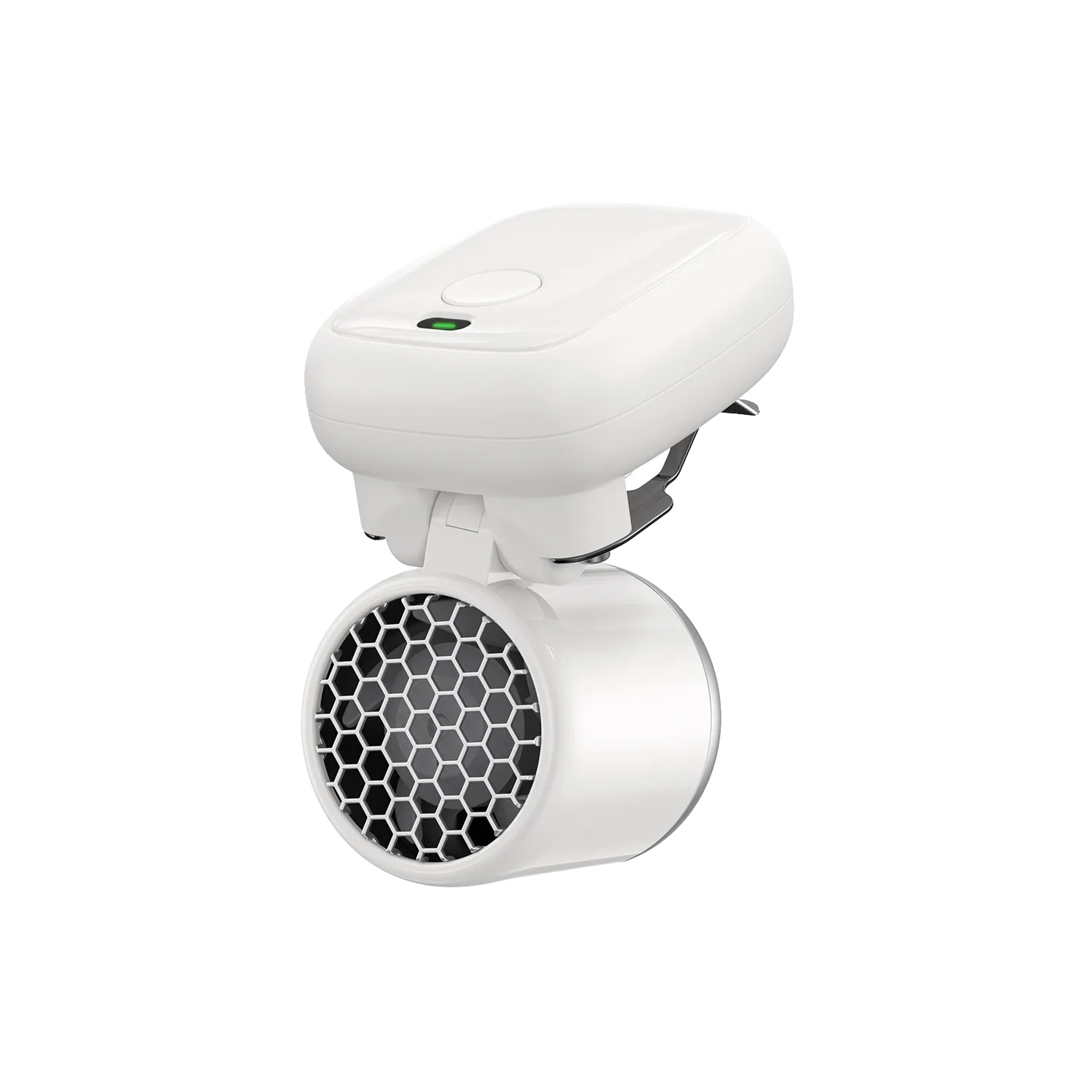 Mini Tragbarer Clipventilator, 3-stufig Einstellbar, Wiederaufladbar Über Usb-c, Weiss