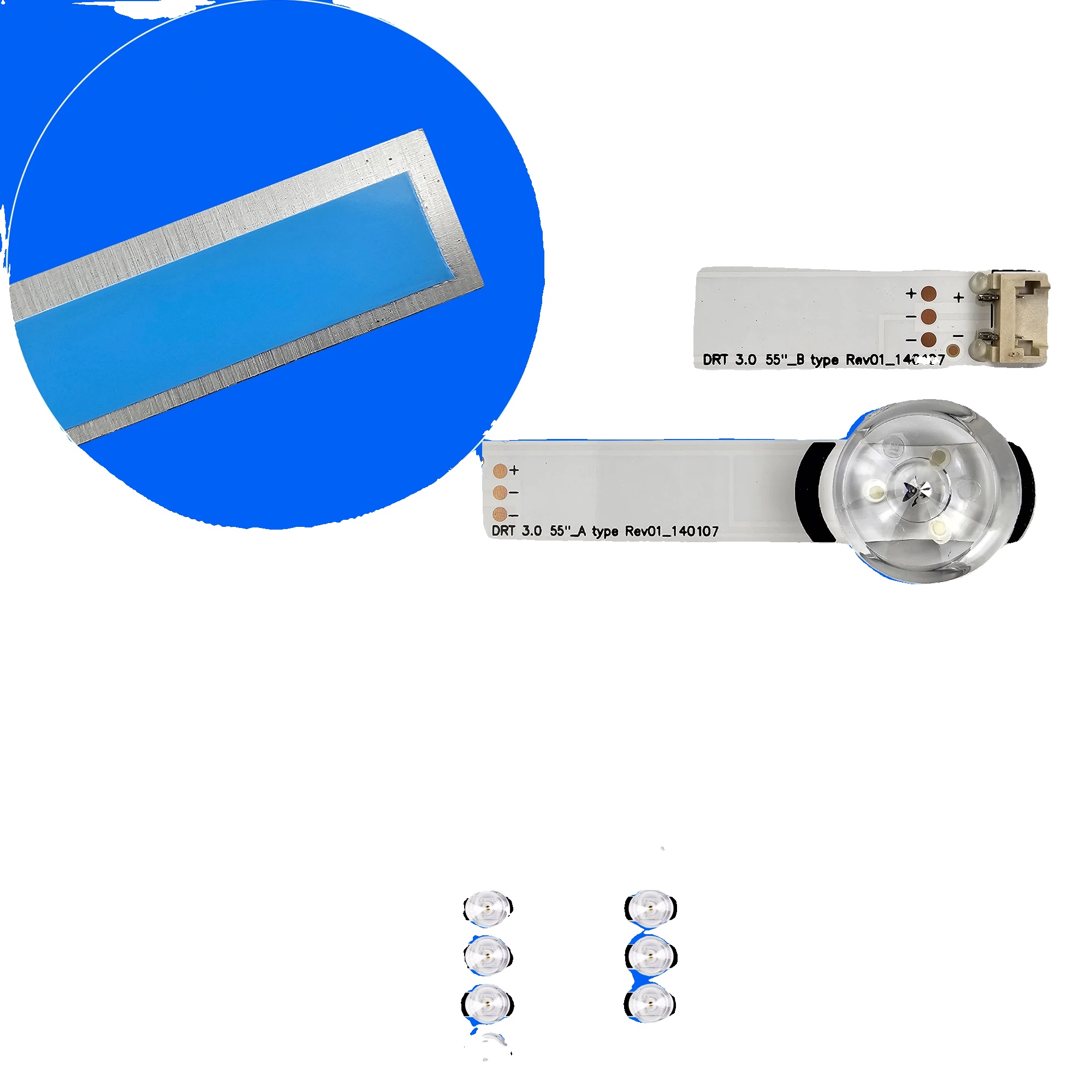 Led-hintergrundbeleuchtungsstreifen, 1152 Mm Länge, 11 Led-perlen, 6v Spannung, Kompatibel Mit 55lf652v, 55lb630v