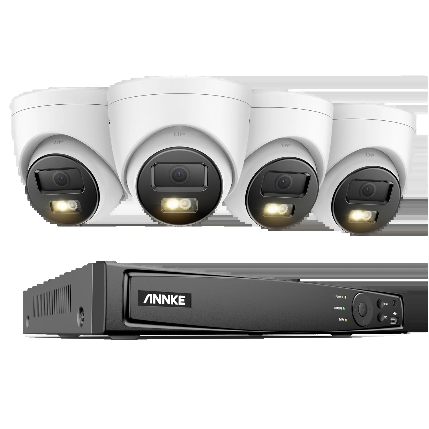Überwachungskameras, 12mp Auflösung, 8-kanal Nvr-kit, 8ch Nvr 4 Stück Kamera-a, Keine-a