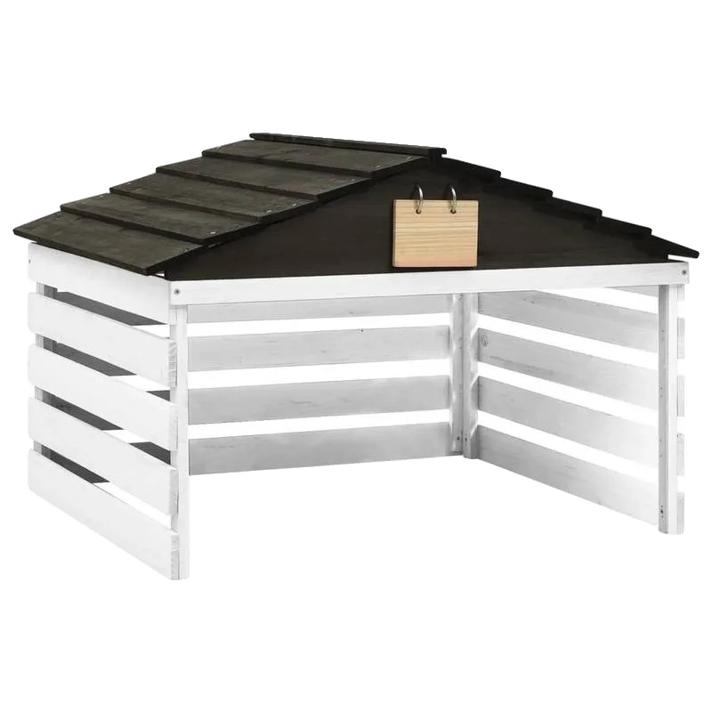Rasenmäher Garage Lagerhaus, Robuste Holzbauweise, Platzsparendes Design, Multi