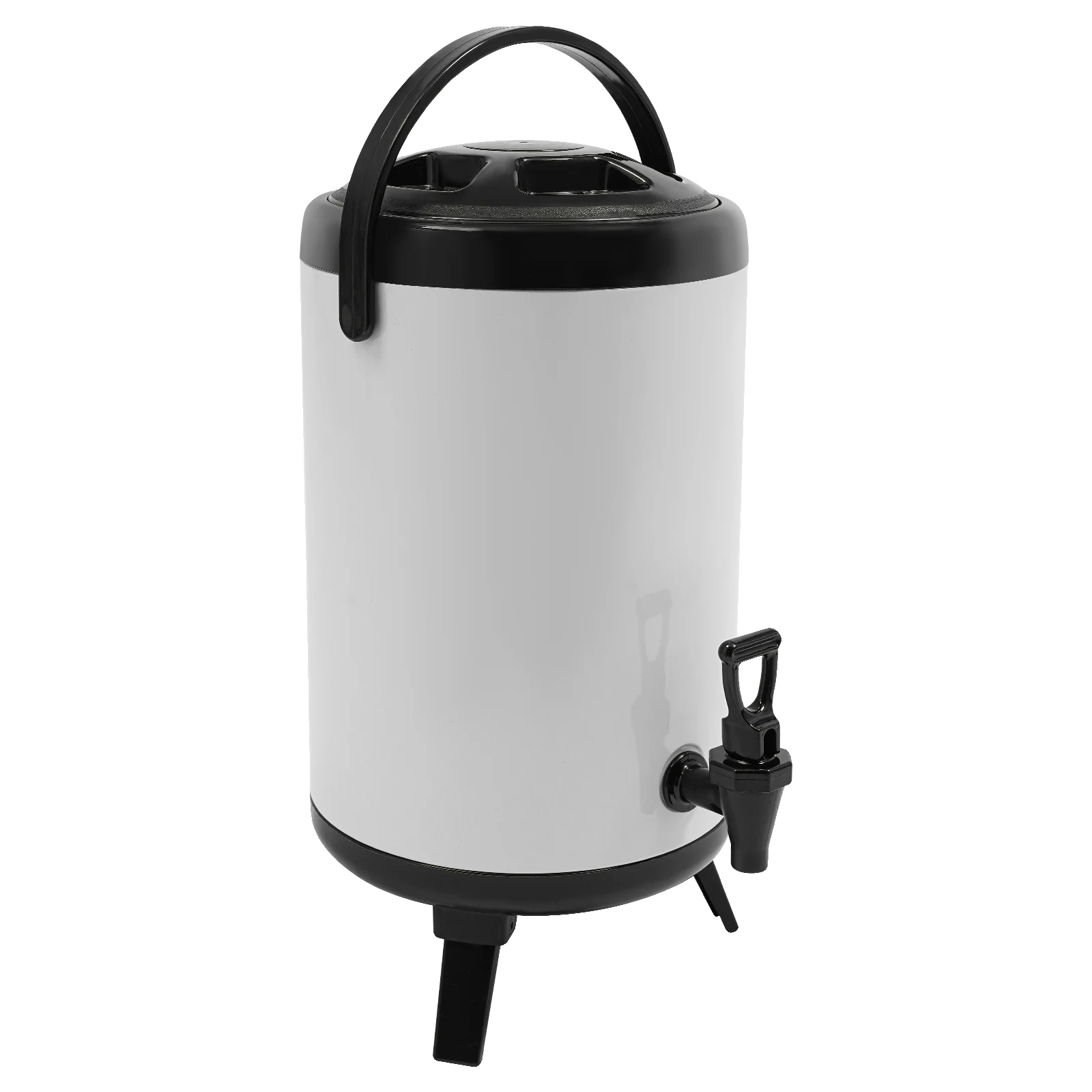 Getränkespender, 10 Liter Kapazität, Edelstahlmaterial, Tragbares Design, 4-8 Stunden Temperaturkontrolle, Leicht Zu Reinigen
