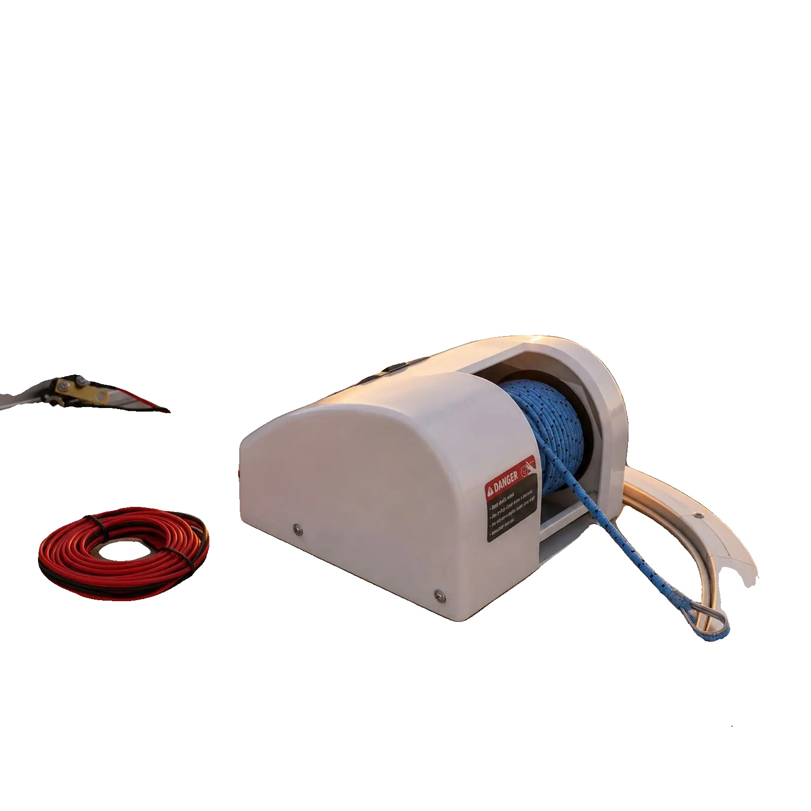 Elektrische Ankerwinde, 12v, 50m Fernbedienungsreichweite, 70ft/min Absenkgeschwindigkeit, Wasserdicht Ip65, Geeignet Für 25lbs Anker