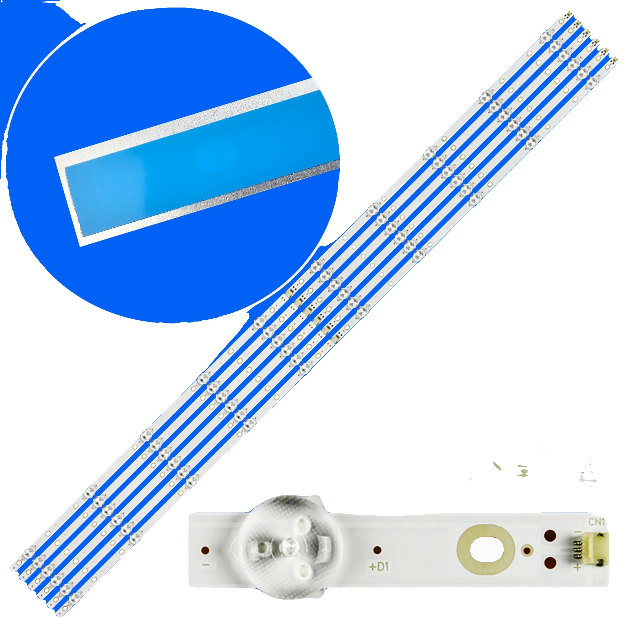 Led-hintergrundbeleuchtungsstreifen, Länge 1115 Mm, 13 Led-perlen, 3v Spannung, Brandneu, Kompatibel Mit Mehreren Modellen