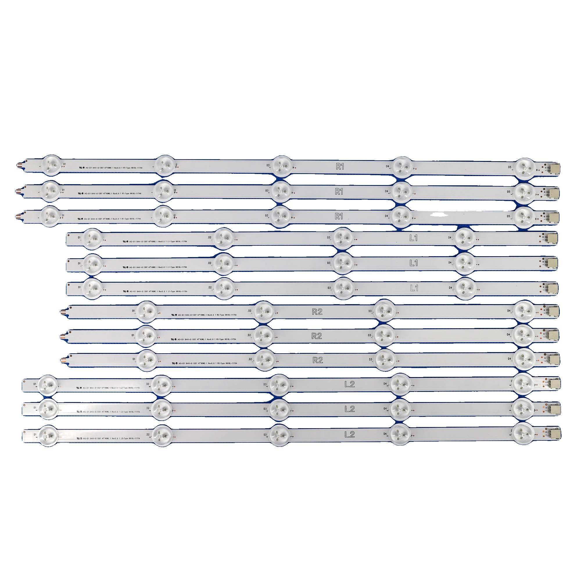 Led-hintergrundbeleuchtungsstreifen, Länge 939mm, Spannung 3v, Anzahl Der Led-perlen 9, Kompatibilität 6916l-1174a, 6916l-1175a