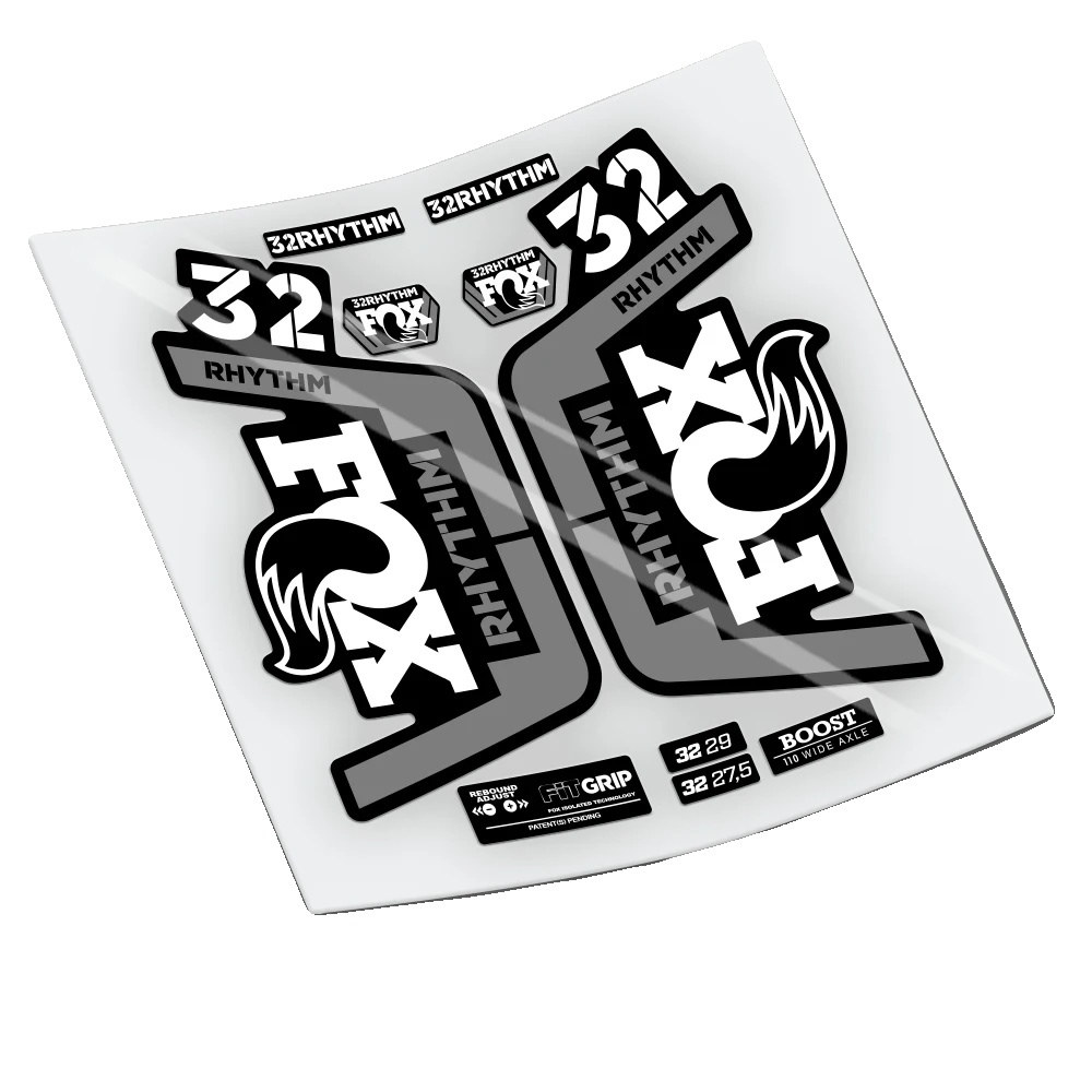 Fahrradaufkleber, Hochwertiges Vinyl, Individuelle Designs, Weiß