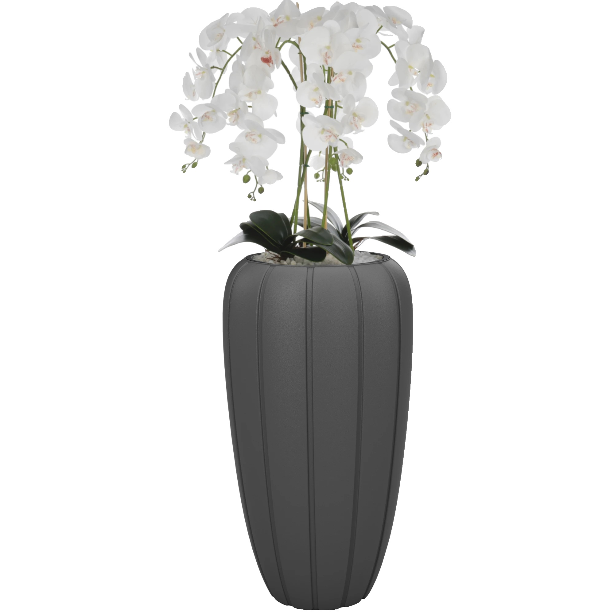 Künstliche Blumen, Orchidee, Wohnkultur, Weiss