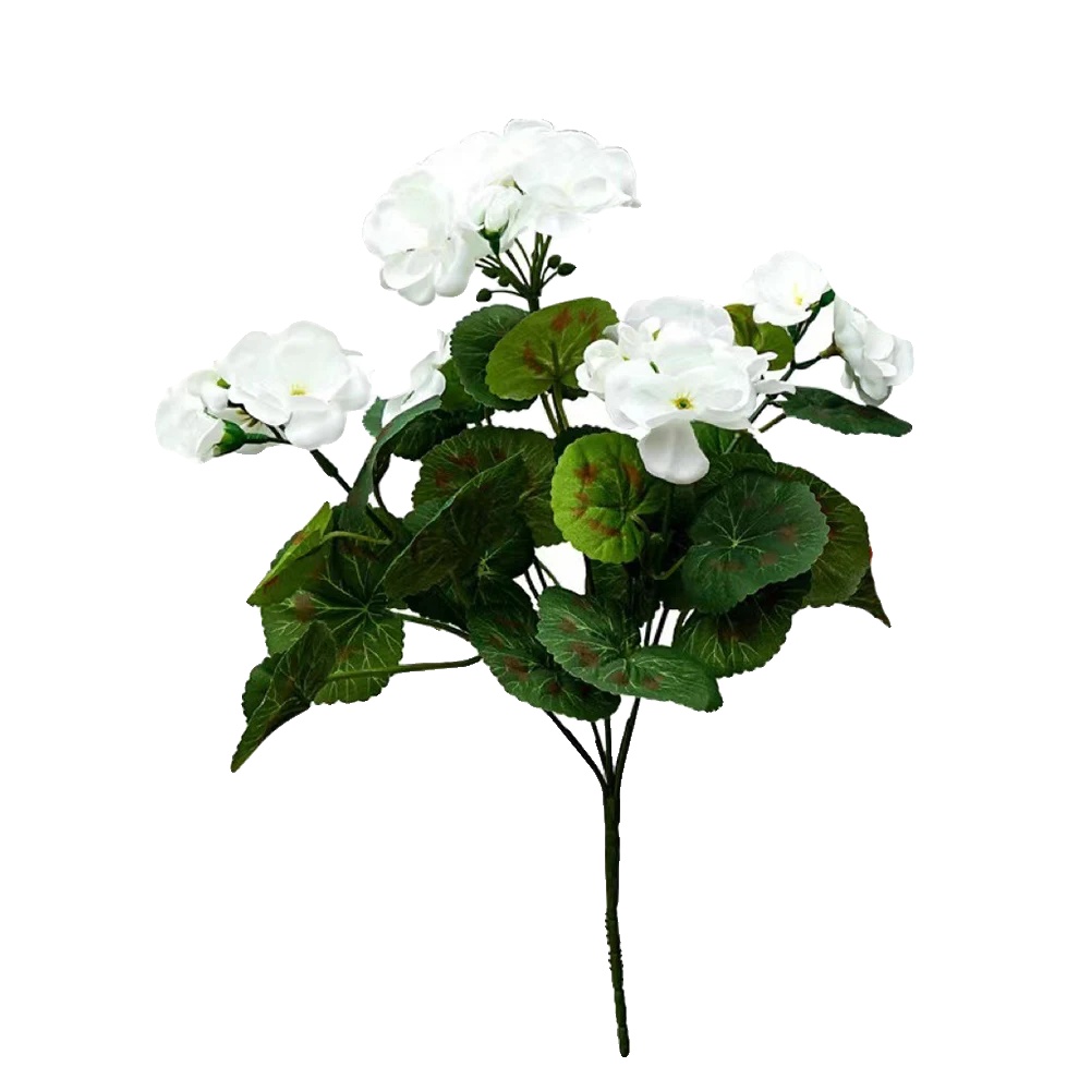 Künstliche Blumen, Lebensechtes Design, Innendekoration, Weiss, 2stück-c