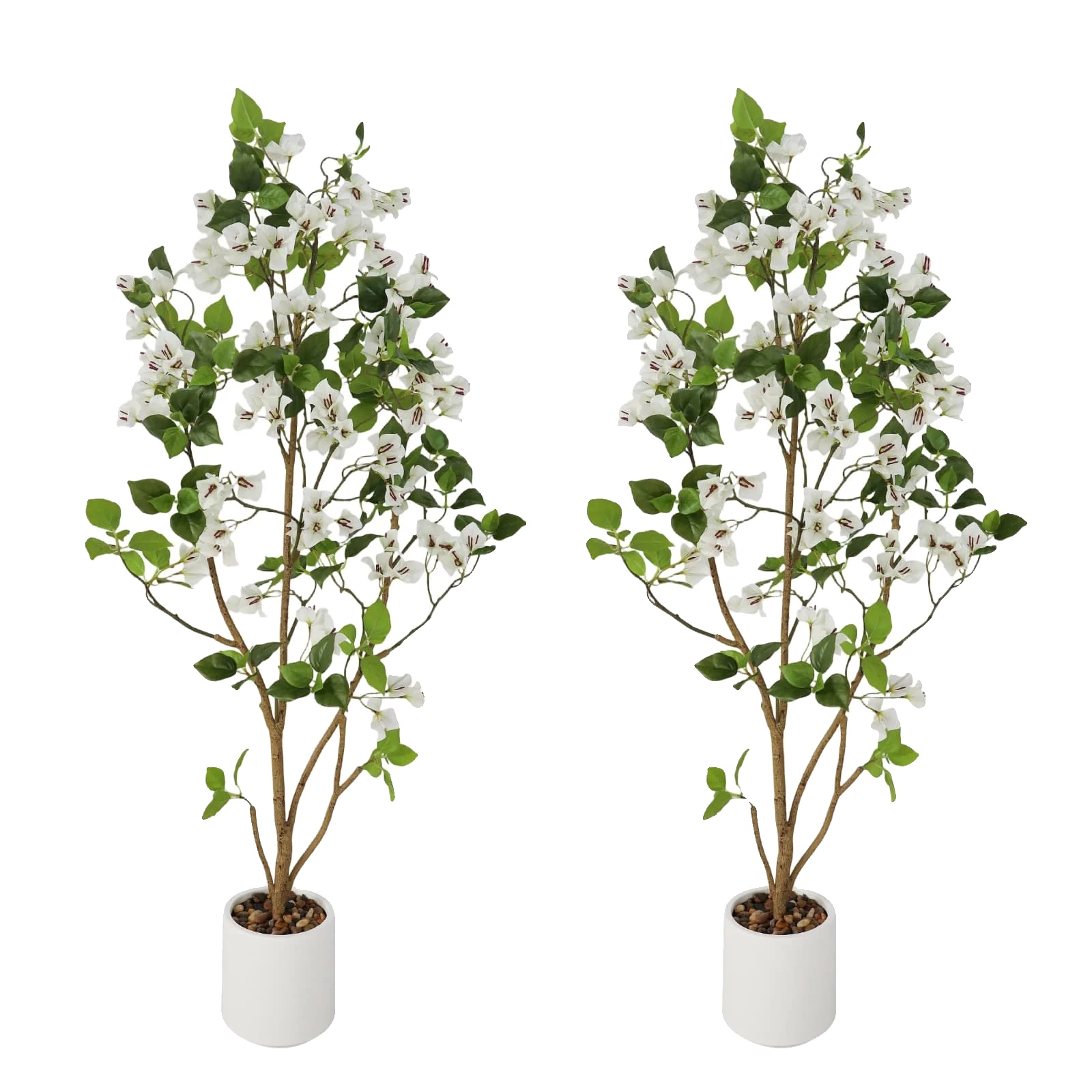Künstlicher Bougainvillea-baum, Lebensechtes Design, Innendekoration, Weiß