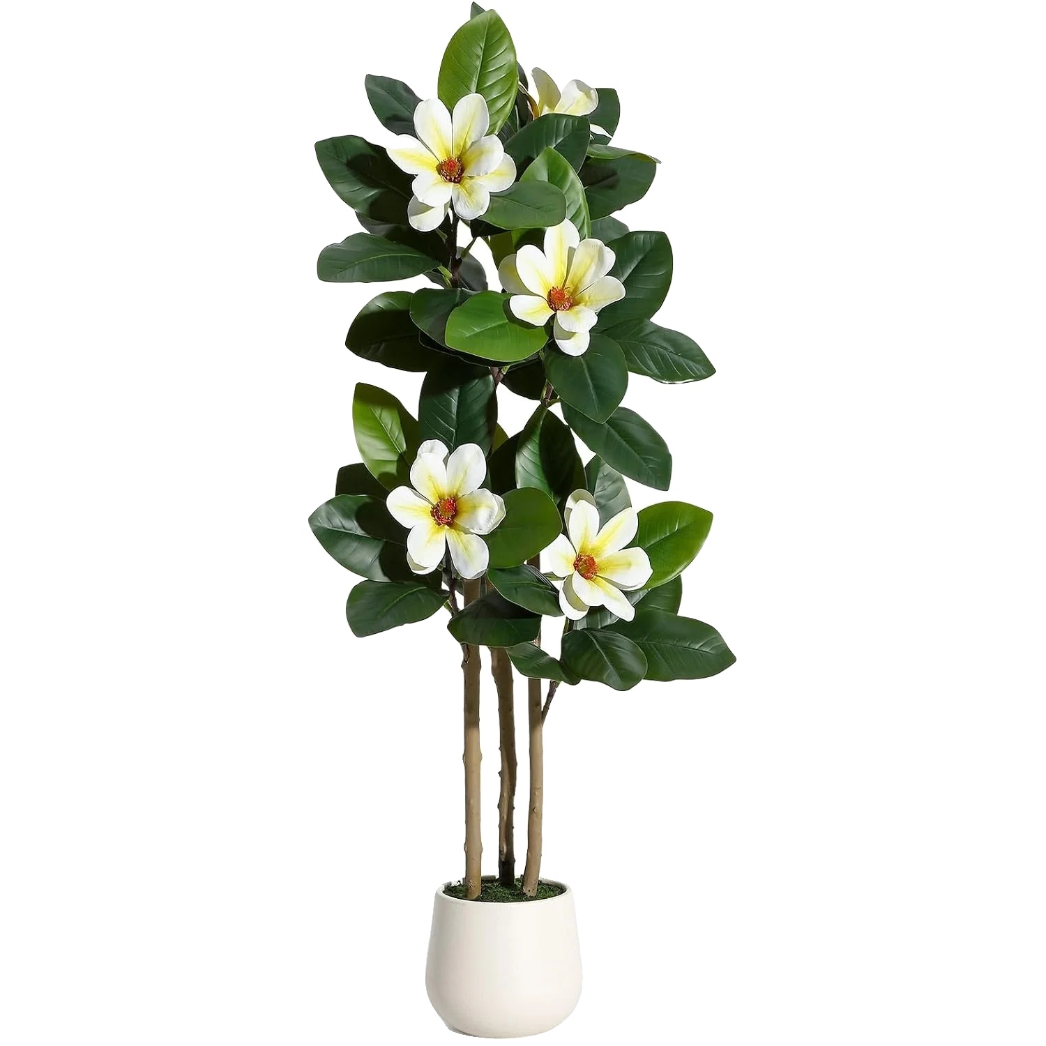 Künstliche Pflanze, 120 Cm Höhe, Lebensechtes Design, Weiß