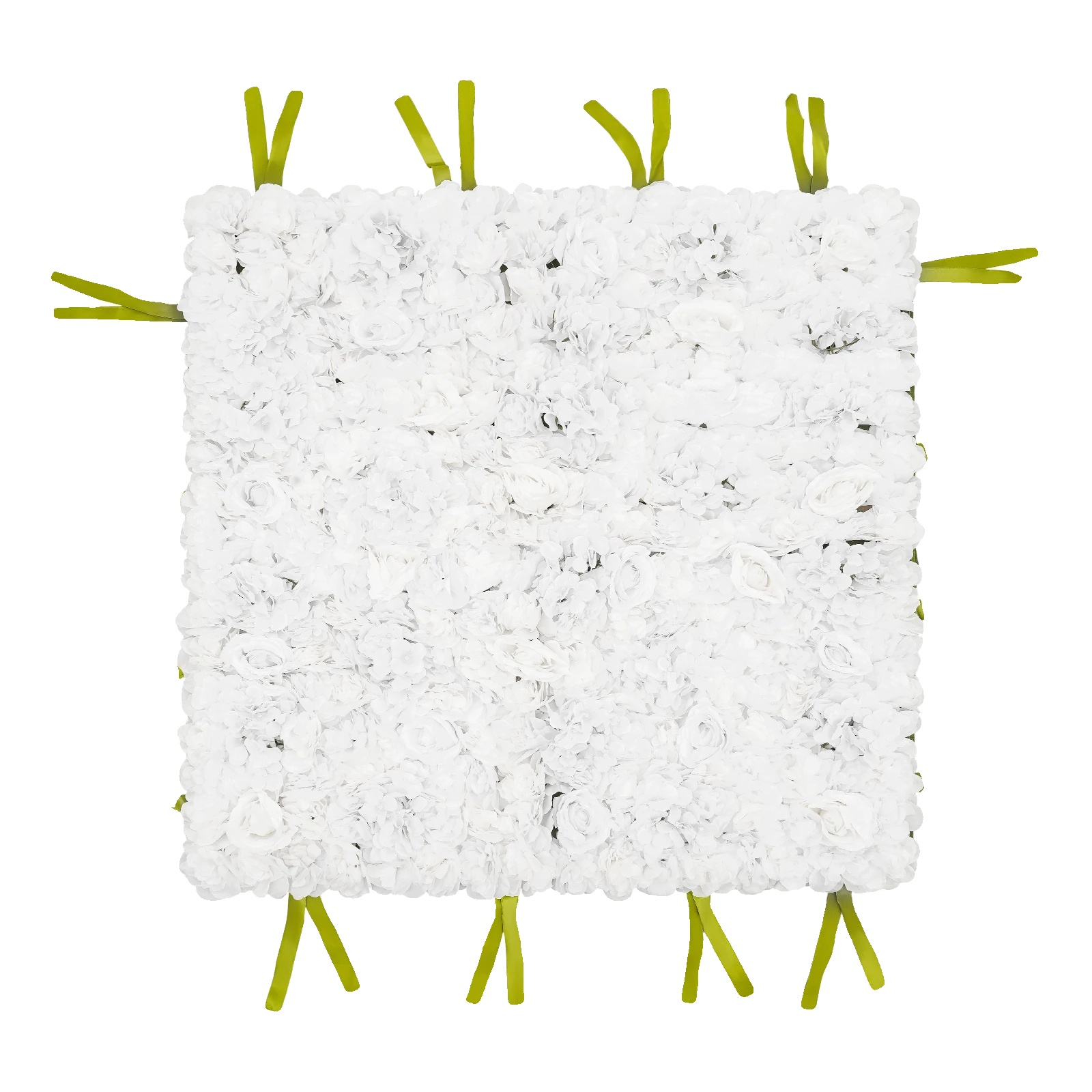 Künstliche Blumenwandpaneele, Anpassbares Design, Umweltfreundliches Material, Weiss