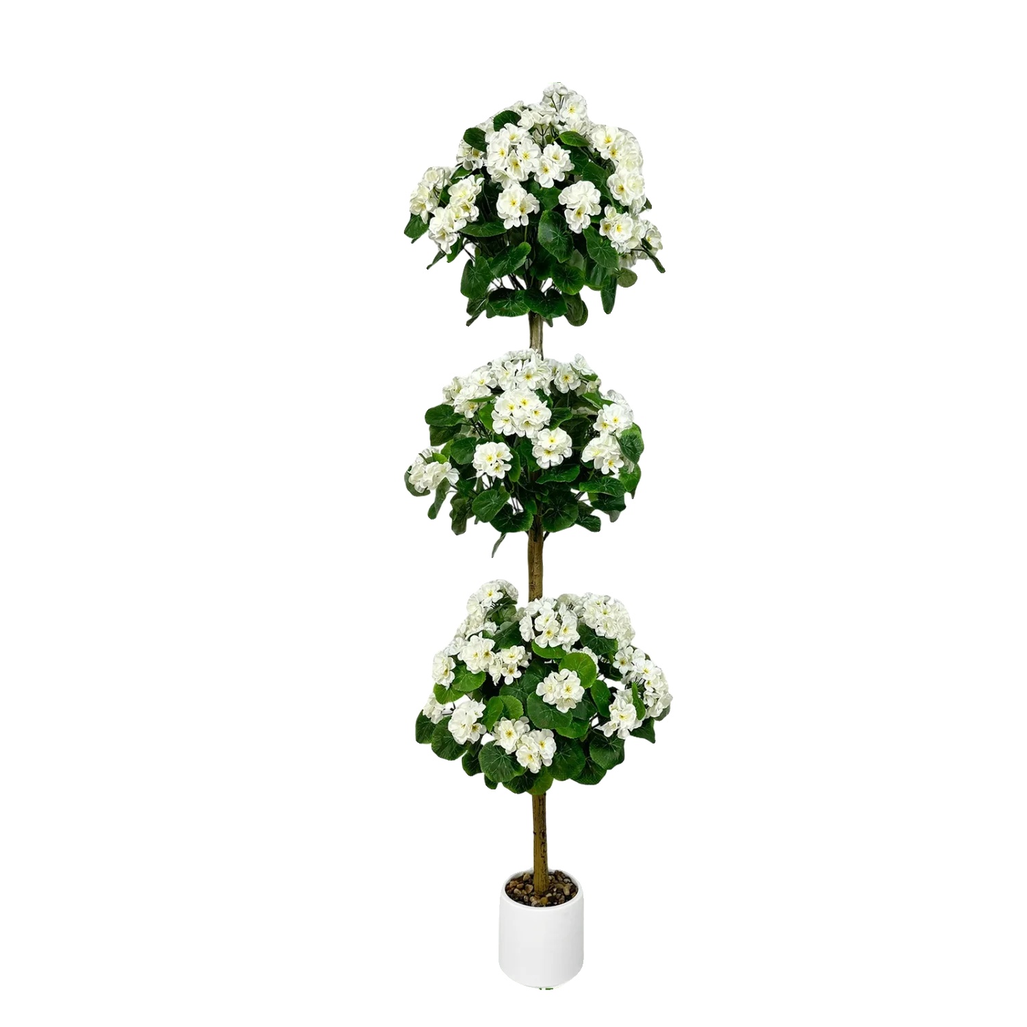 Künstliche Pflanze, 150 Cm Höhe, Langlebige Materialien, Weiss, 150cm-a