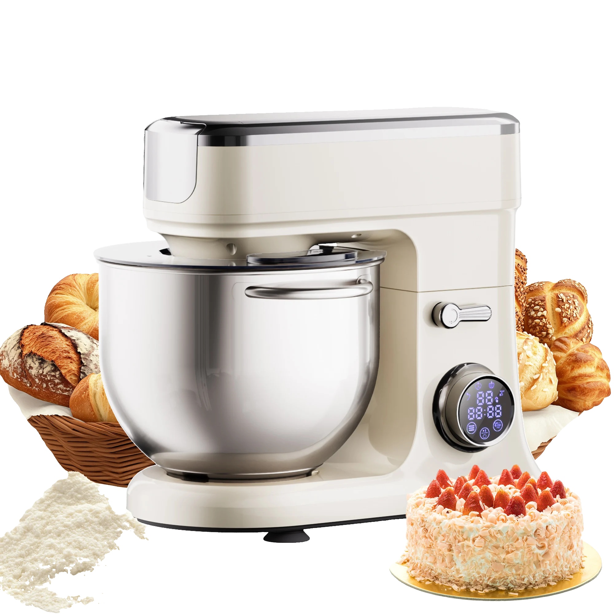 Küchenmixer, 1200w Motor, 11 Geschwindigkeitsstufen, Standard, Eu-a