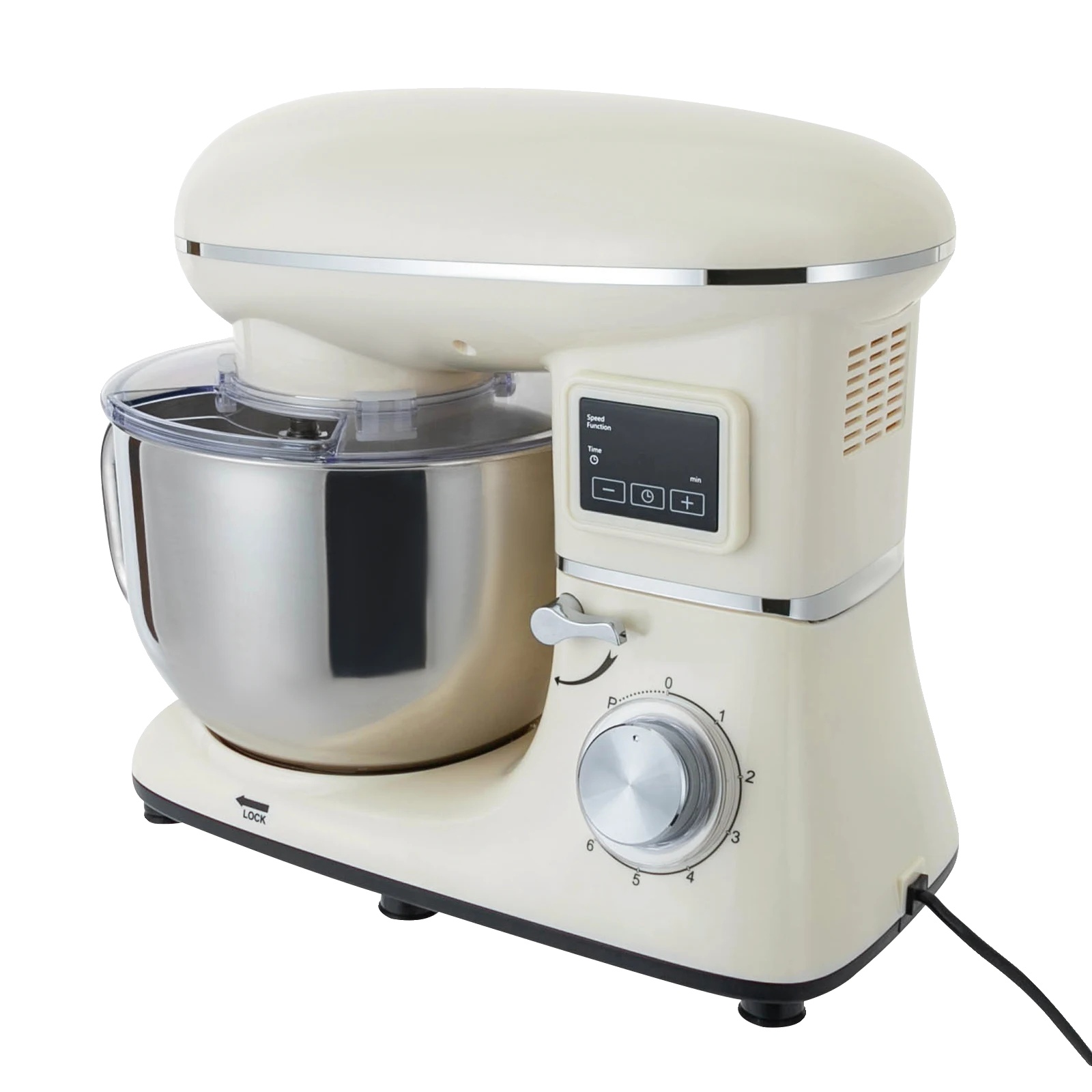 Küchenmixer, 1500w Leistung, 6 Geschwindigkeitsstufen, Weiß