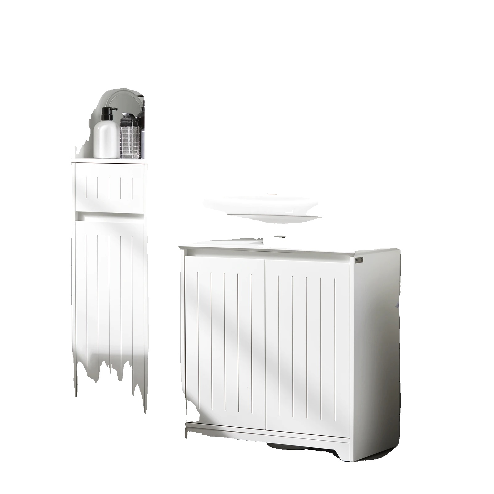 Badezimmer-schrank, Unter-sink-aufbewahrung, Langlebiges Design, Weiss