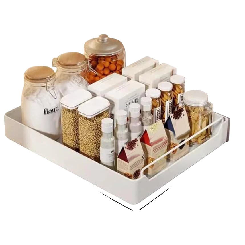 Ausziehbarer Schrankorganisator, Schwerlast, Geräuschloses Ausziehmechanismus, 35cm