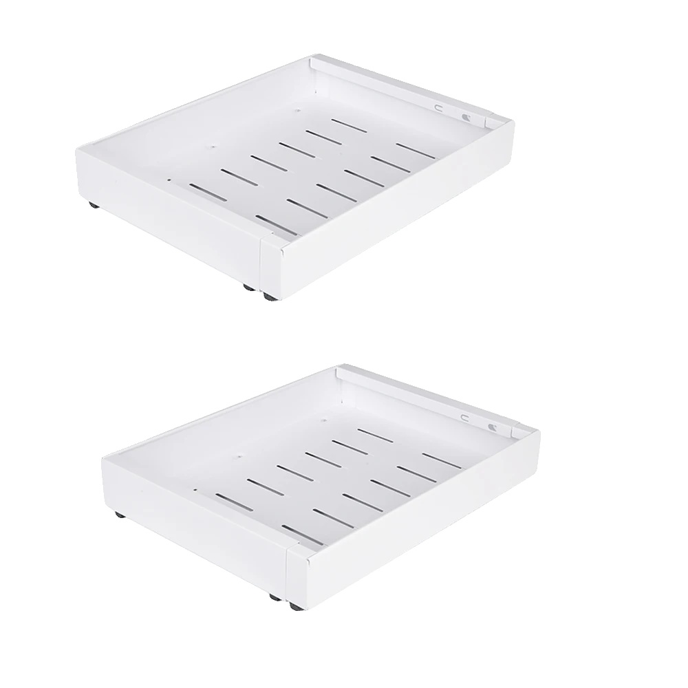 Schubladenorganizer, Erweiterbares Design, Multifunktionale Aufbewahrung, Weiß 2pcs