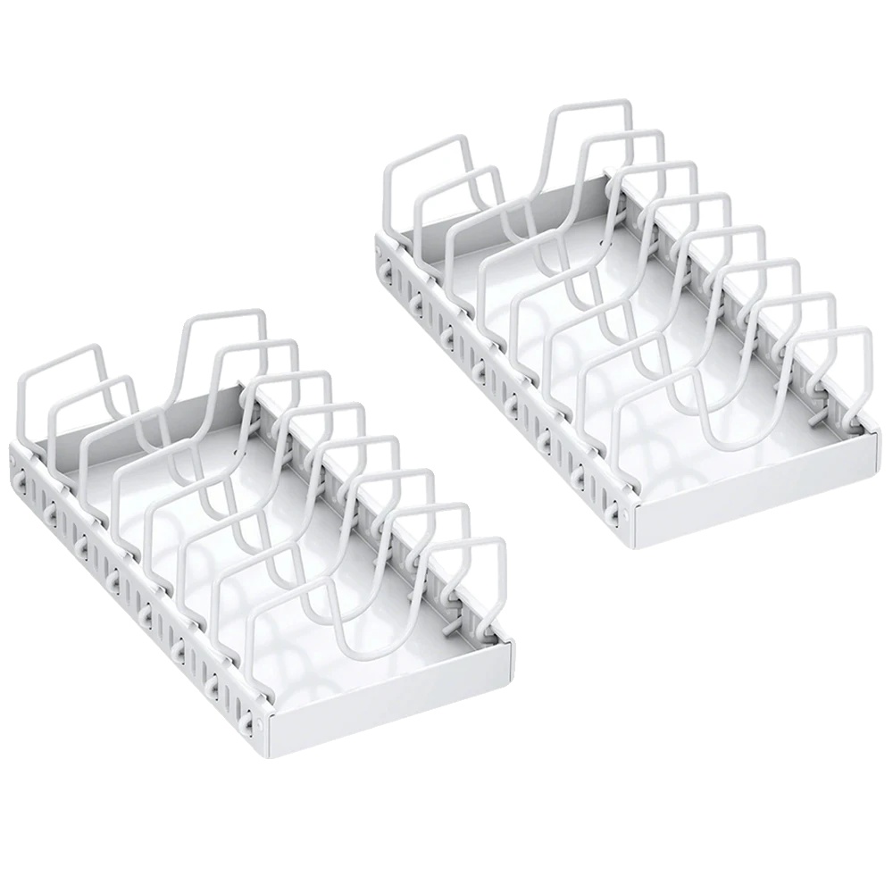 Topf- Und Deckelorganisator, Verstellbare Trennwände, Ausziehbares Design, 2pcs