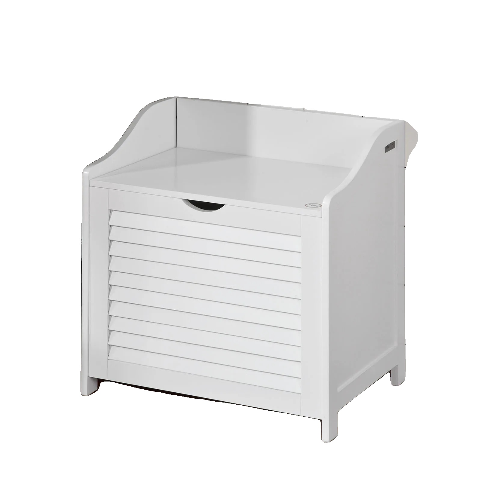 Lagerbank, Robuste Mdf-konstruktion, Minimalistisches Modernes Design, Weiss