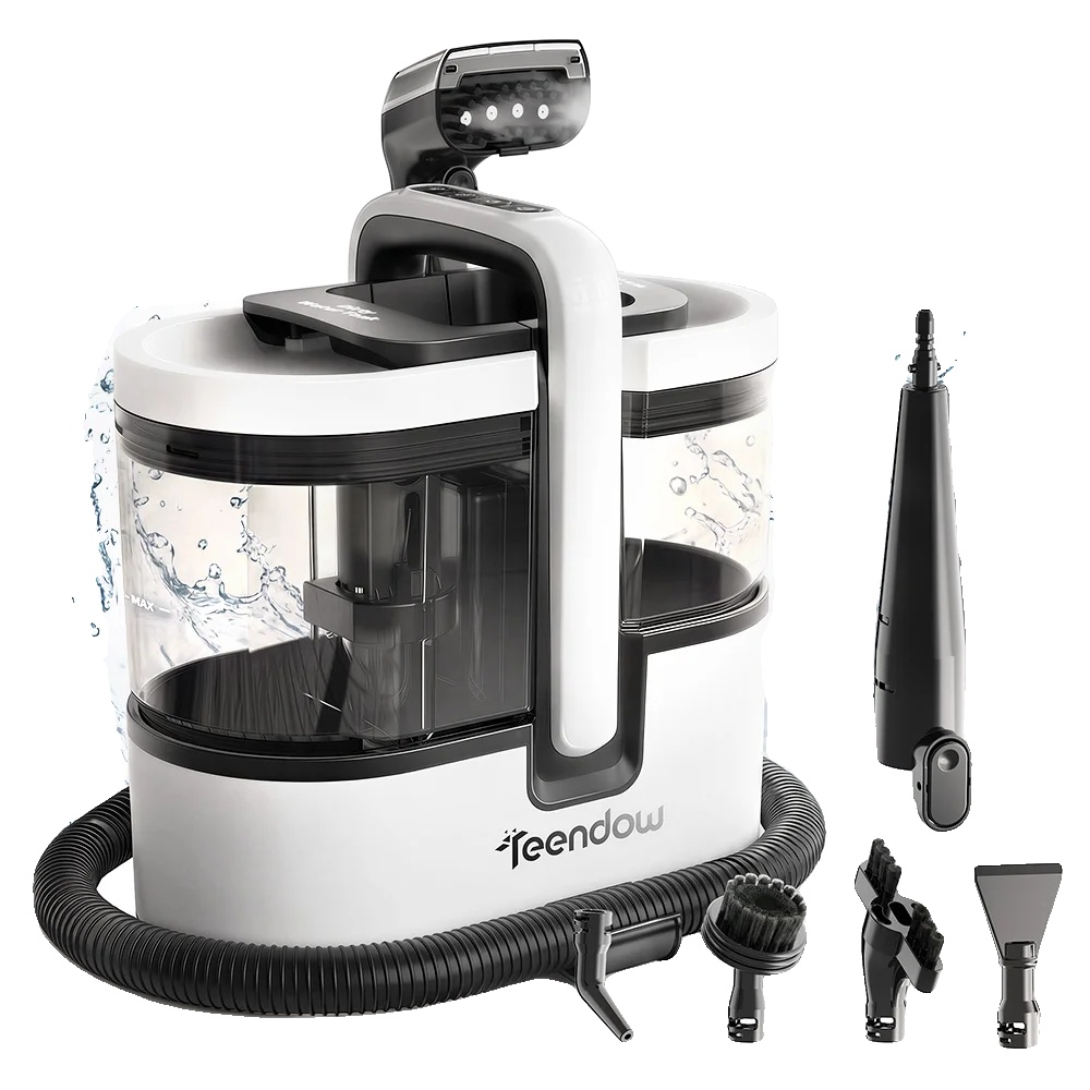 Dampfreiniger, 1800w Leistung, 16kpa Saugkraft, 1600ml Frischwassertank, 1500ml Abwassertank, 4m Kabel Länge