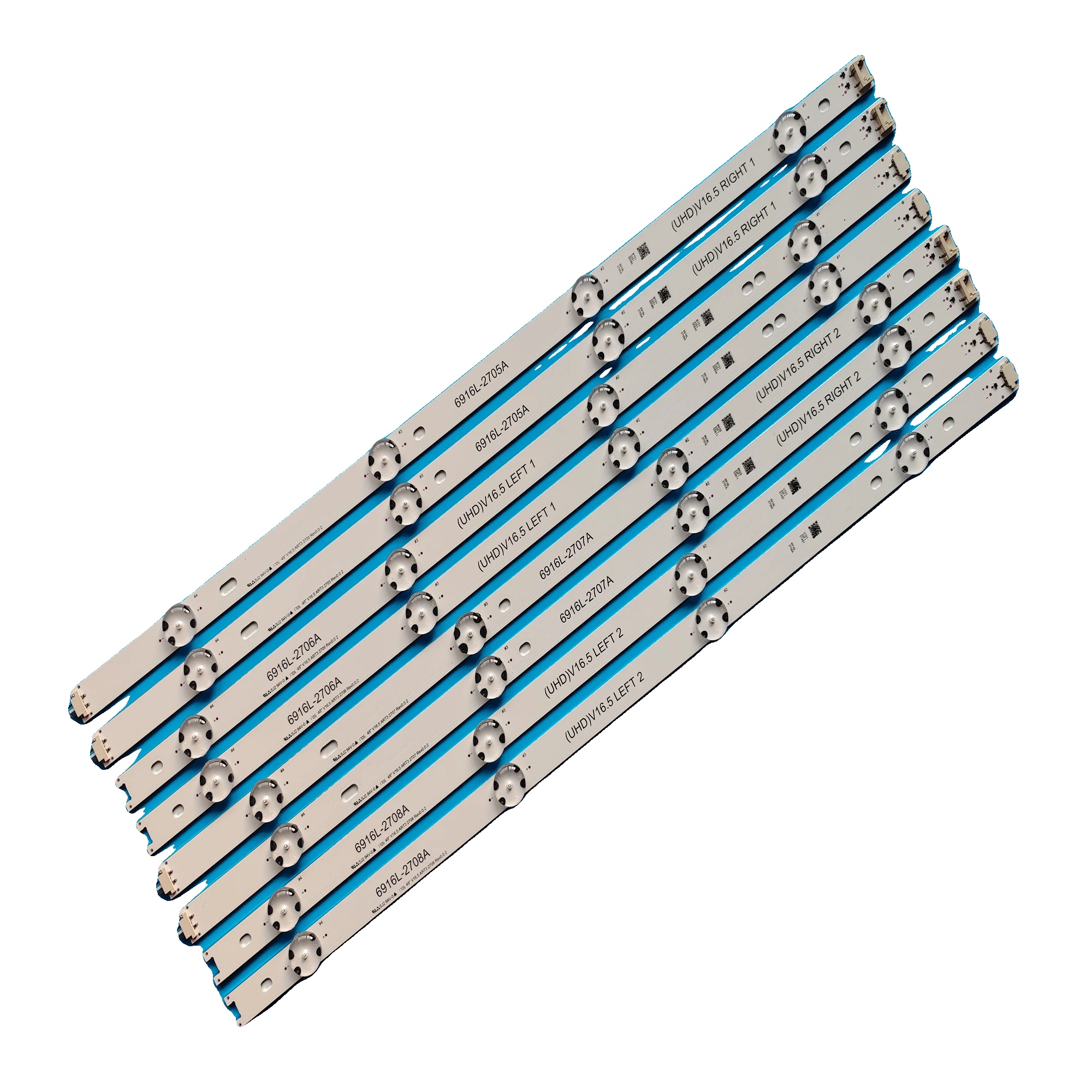 Led-hintergrundbeleuchtungsstreifen, Länge 486/495 Mm, 8 Led-perlen Pro Streifen, 3v Spannung, Ce-zertifiziert, Kompatibel Mit Verschiedenen