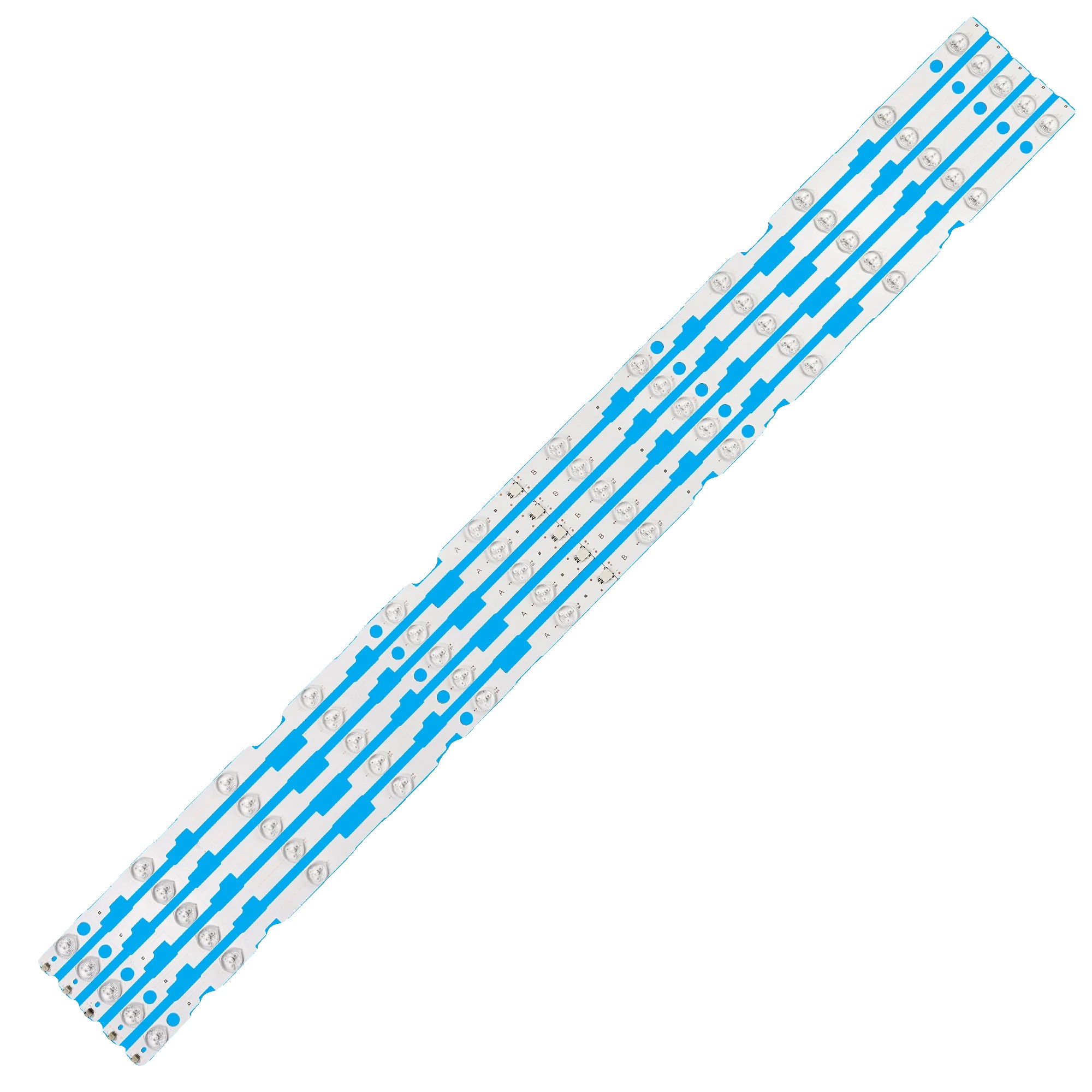 Led-hintergrundbeleuchtungsstreifen, 980 Mm Länge, 12 Led-perlen Pro Streifen, 3v Spannung Pro Led, Set Aus 5 Streifen, Ce-zertifiziert