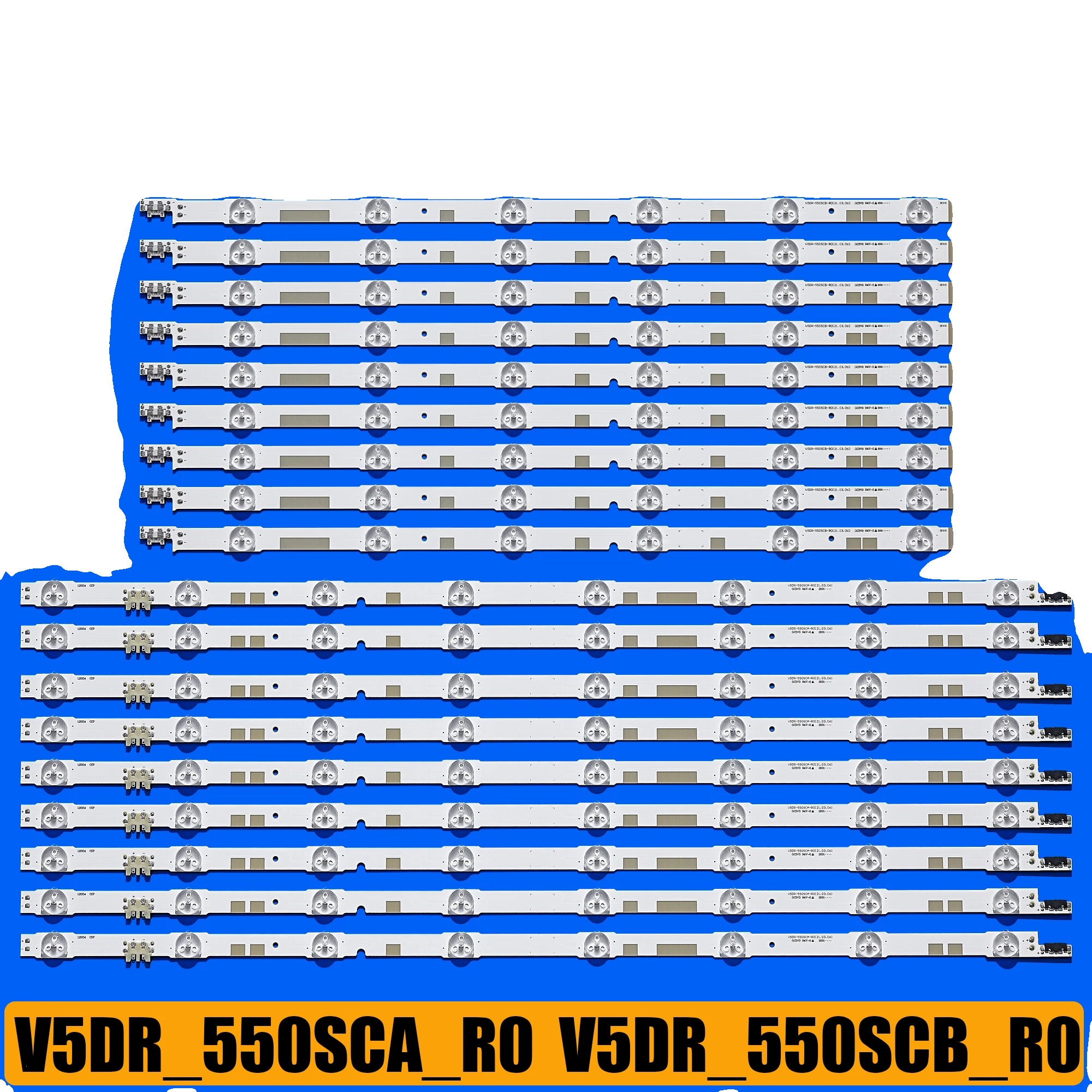 Led-hintergrundbeleuchtungsstreifen, 1137 Mm Länge, 14 Led-perlen Pro Streifen, 3v Spannung, Neu Zustand, Schutzverpackung