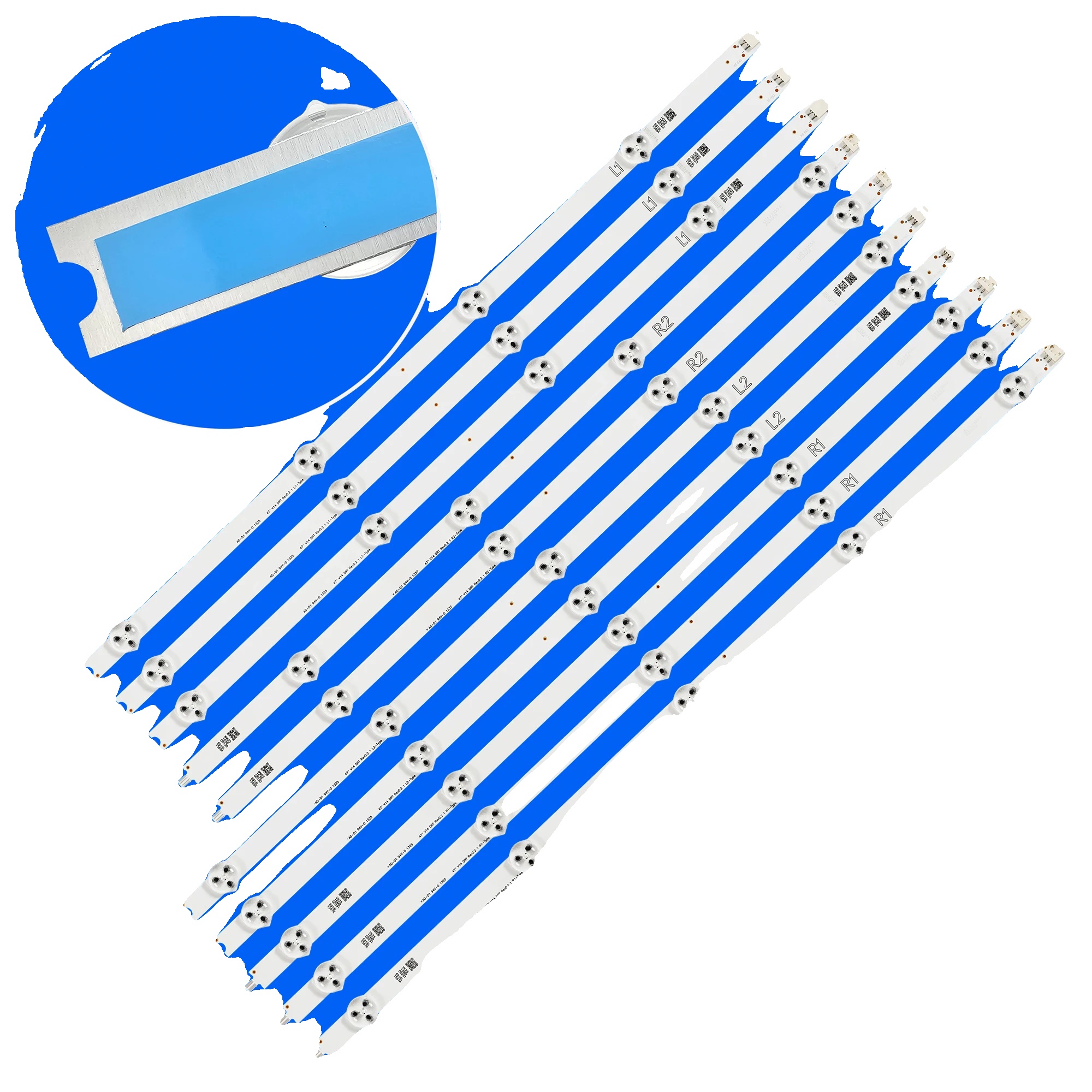 Led-hintergrundbeleuchtungsstreifen, Länge 939mm, 9 Leds Pro Streifen, Spannung 3v, Für Mehrere Tv-modelle, Neu