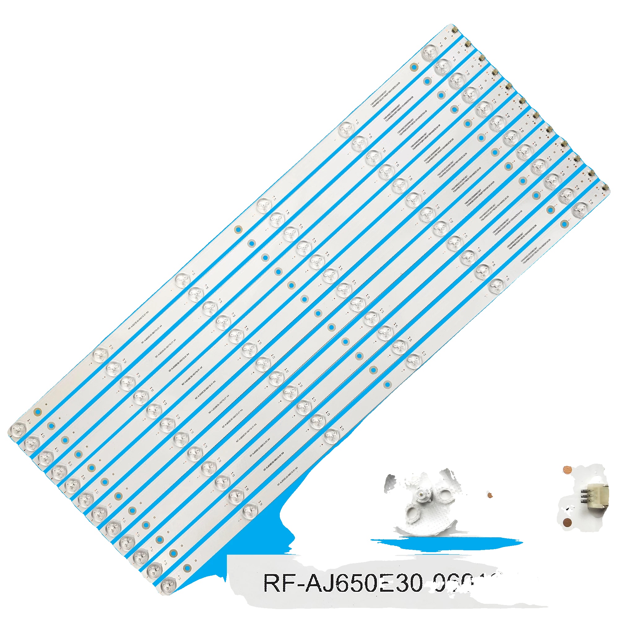 Led-hintergrundbeleuchtungsstreifen, 627 Mm Länge, 6 Led-perlen Pro Streifen, 3v Spannung, Ce-zertifiziert, Kompatibel Mit Mehreren Tv-modellen