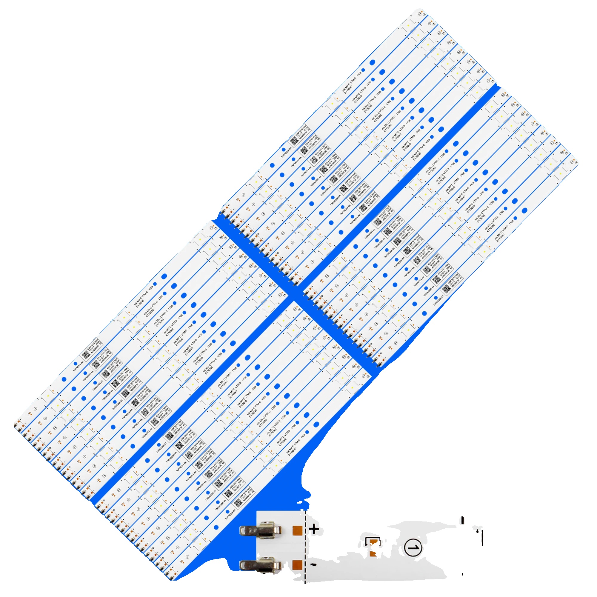 Led-hintergrundbeleuchtungsstreifen, Länge 318 Mm, 3v Spannung, 3 Led-perlen Pro Streifen, Kompatibel Mit Mehreren Modellen, Paket Mit 32 Stück